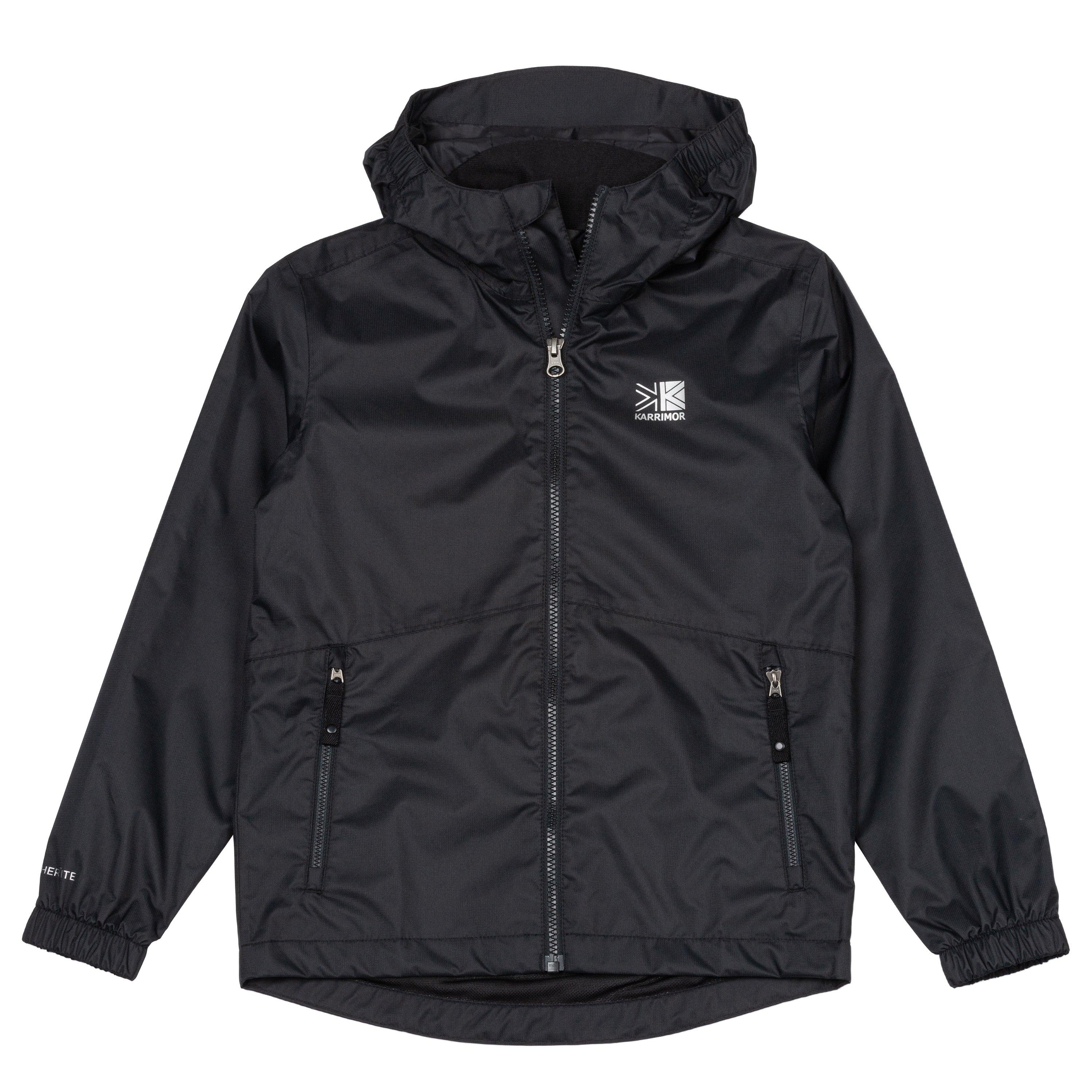 Black - Karrimor - Kids Sierra Hooded Waterproof Jacket - 1
