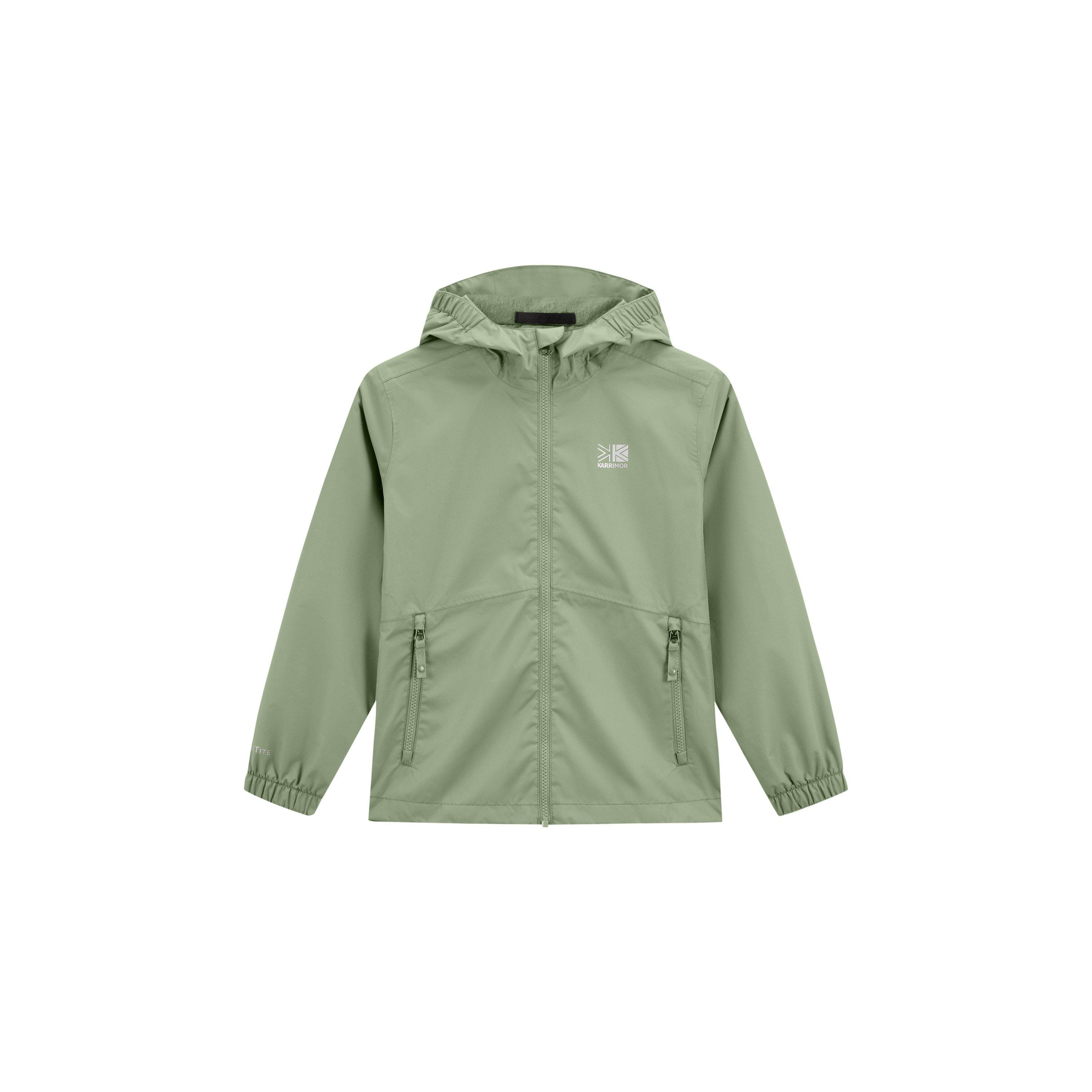 Karrimor Boys Kids Sierra Hooded Waterproof Jacket - Khaki - 11-12 Years