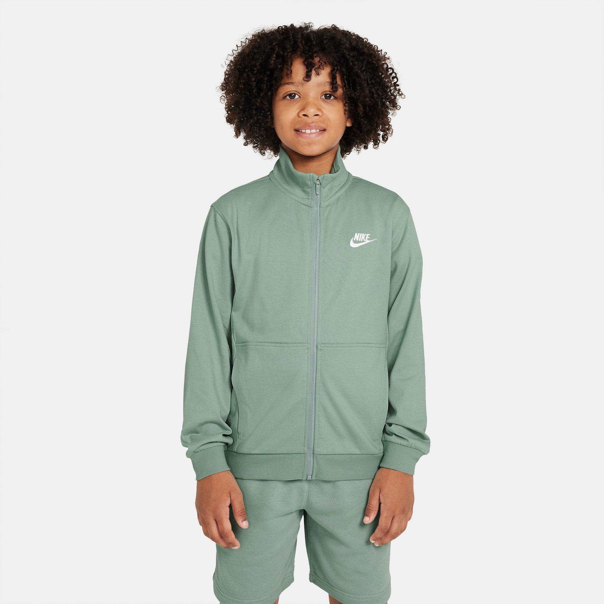 Steam/White - Nike - Sportswear Club Juniors Full-Zip Knit Jacket - 6