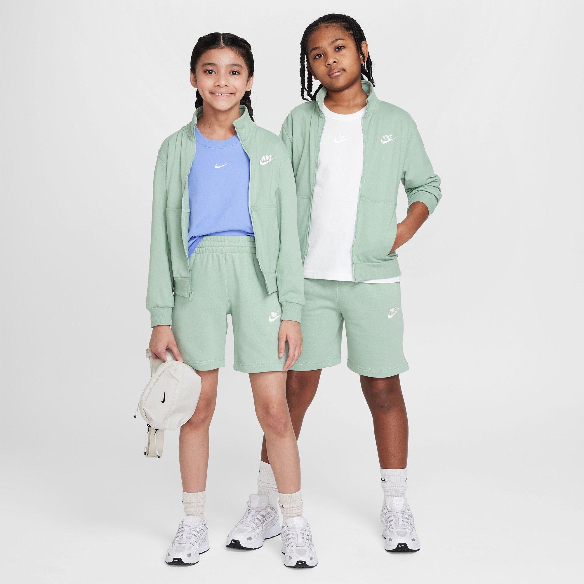 Steam/White - Nike - Sportswear Club Juniors Full-Zip Knit Jacket - 8