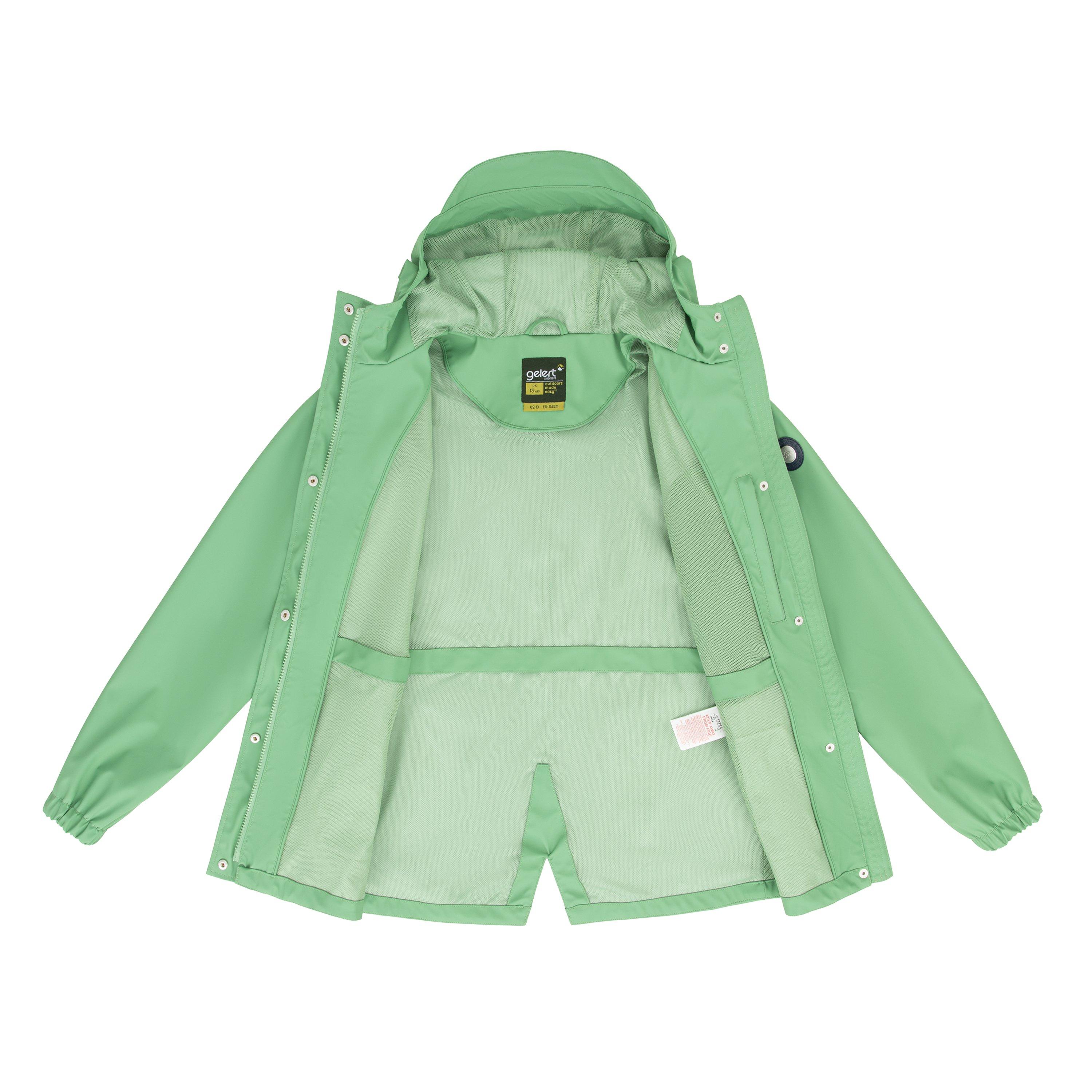 Verde muschio - Gelert - Kids Coast Fleece Lined Windproof Long Sleeve Waterproof Jacket - 3