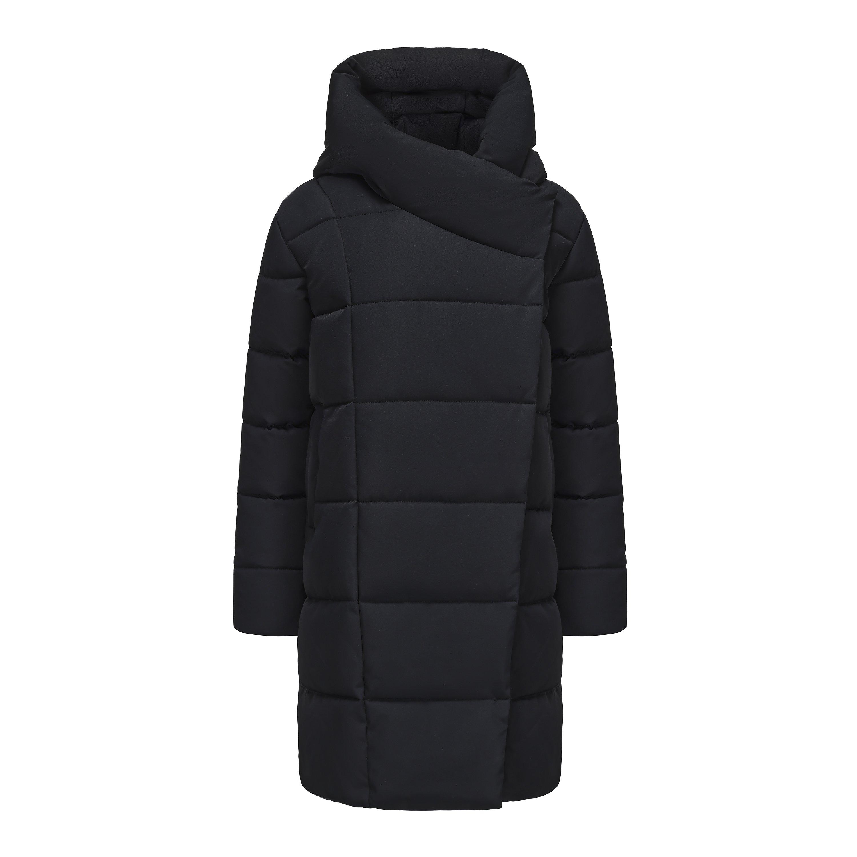 Black - Gelert - Kids' Ottawa Hooded Long Padded Slim Fit Parka - 1