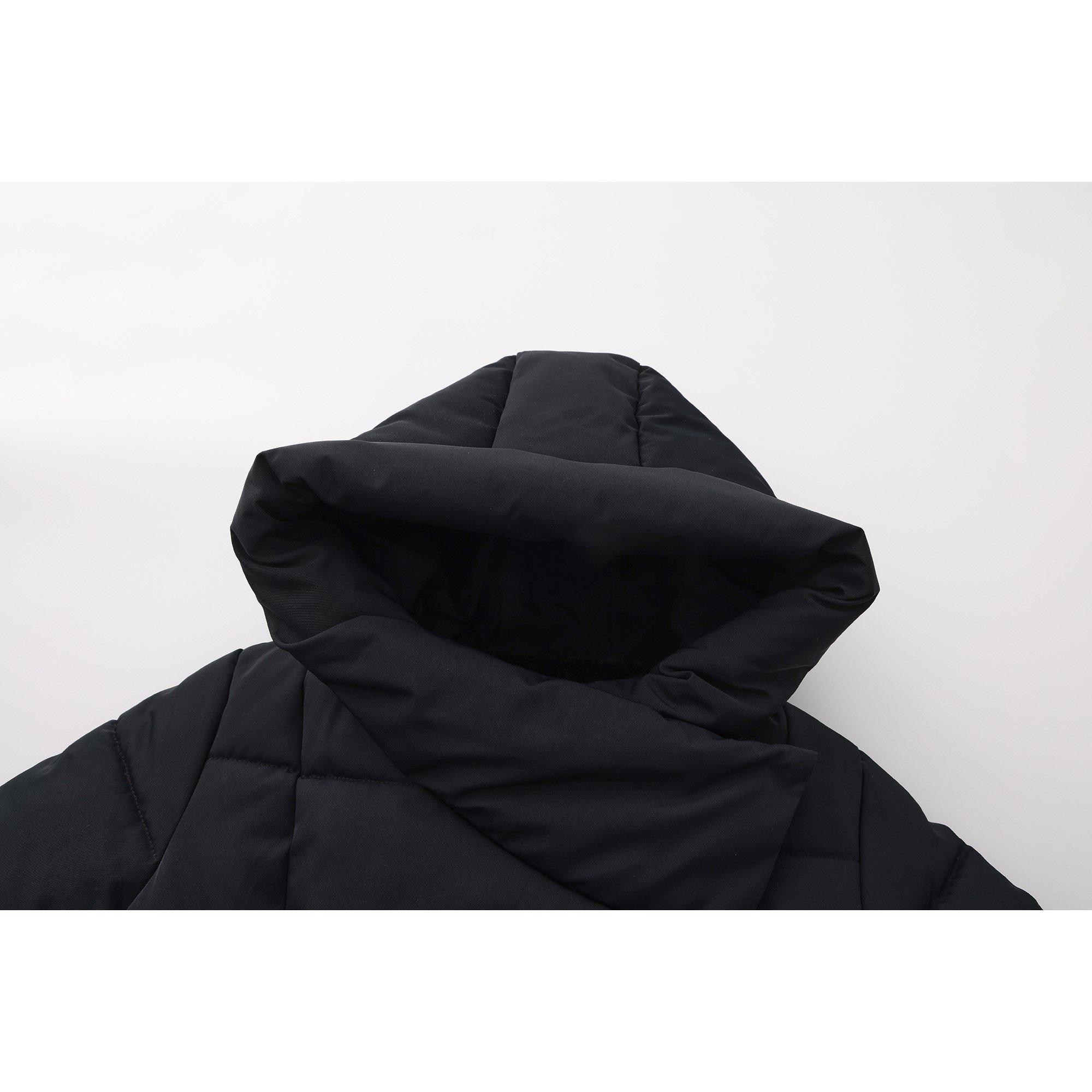 Sort - Gelert - Ottawa Hooded Long Padded Slim Fit Parka - 3