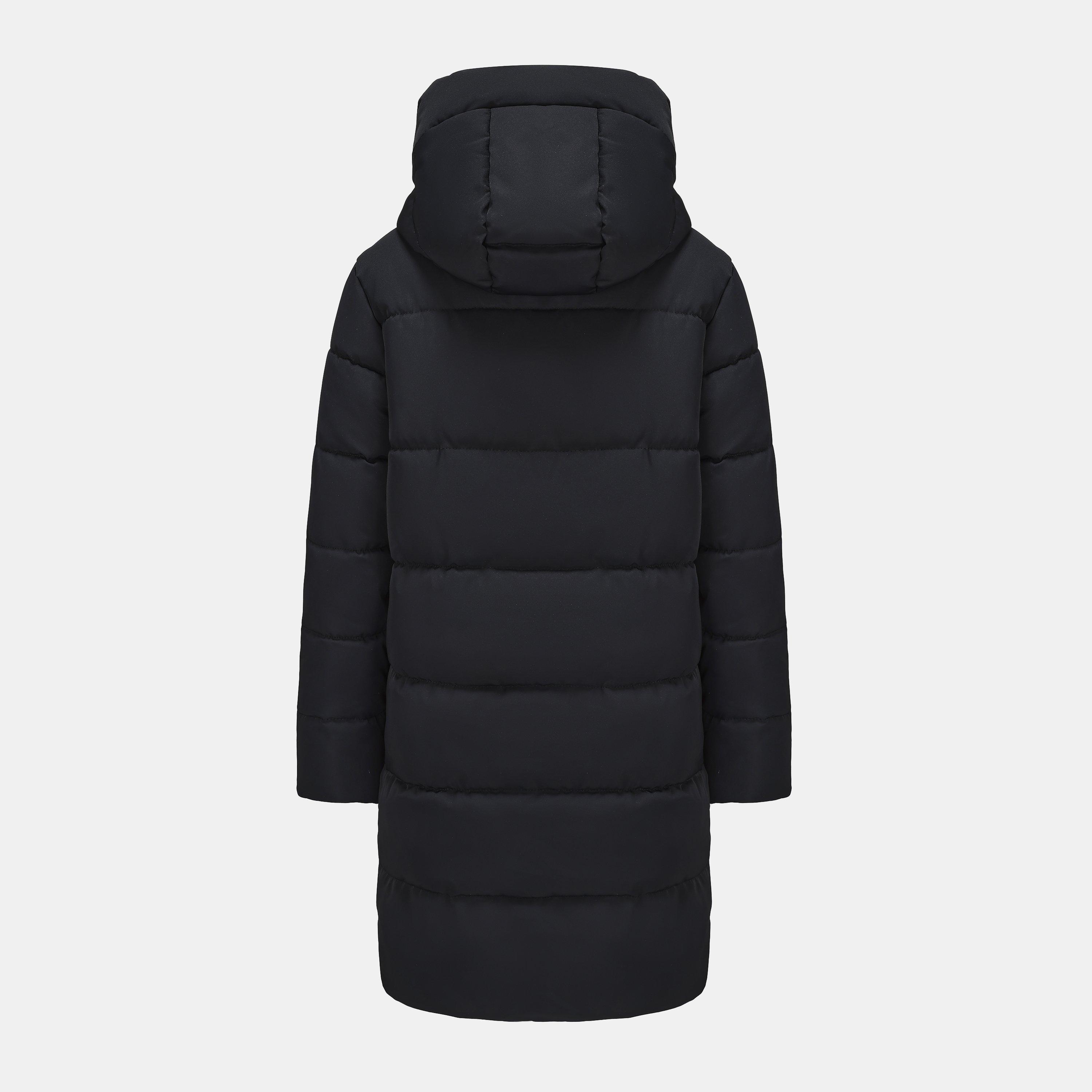 Black - Gelert - Kids' Ottawa Hooded Long Padded Slim Fit Parka - 2