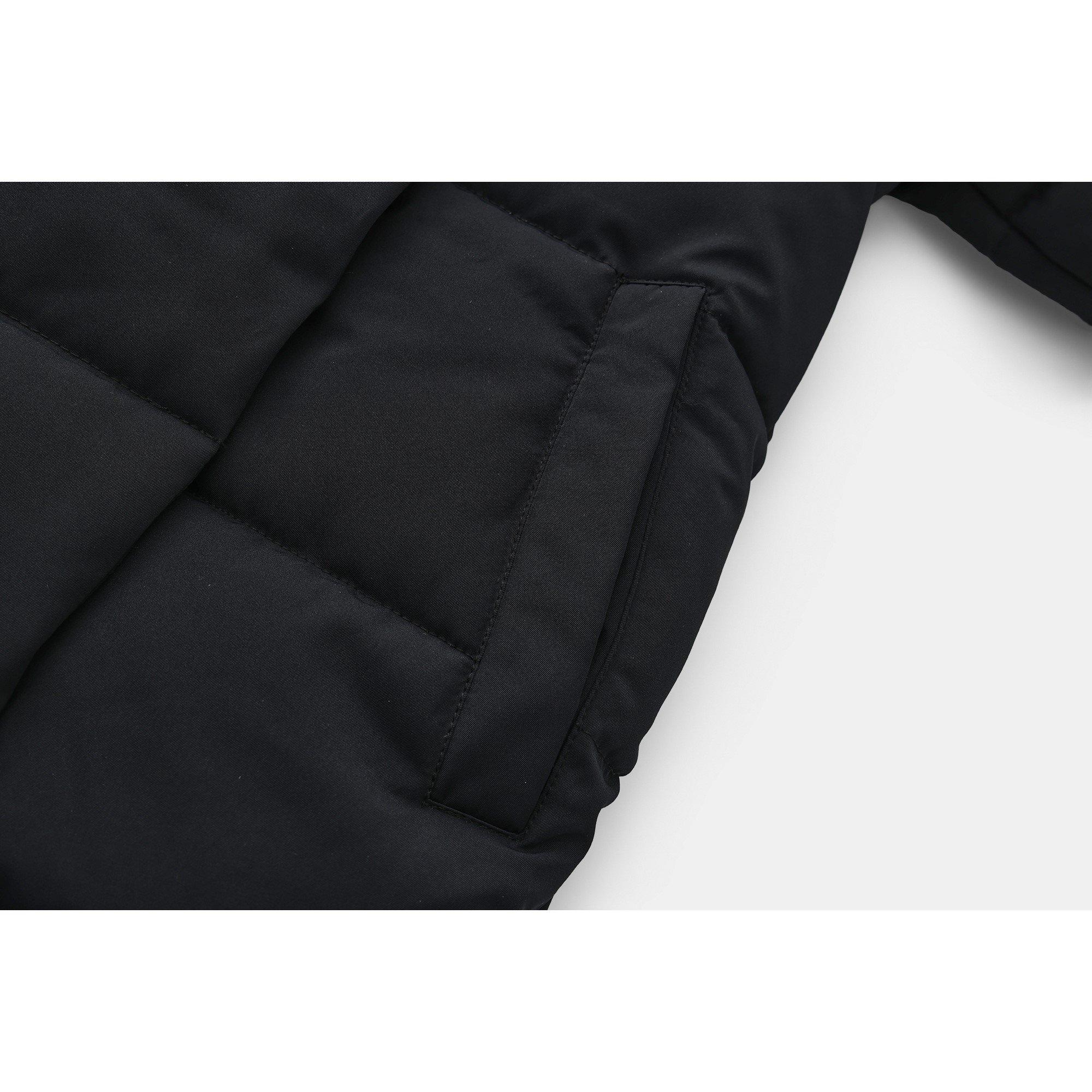 Black - Gelert - Kids' Ottawa Hooded Long Padded Slim Fit Parka - 5
