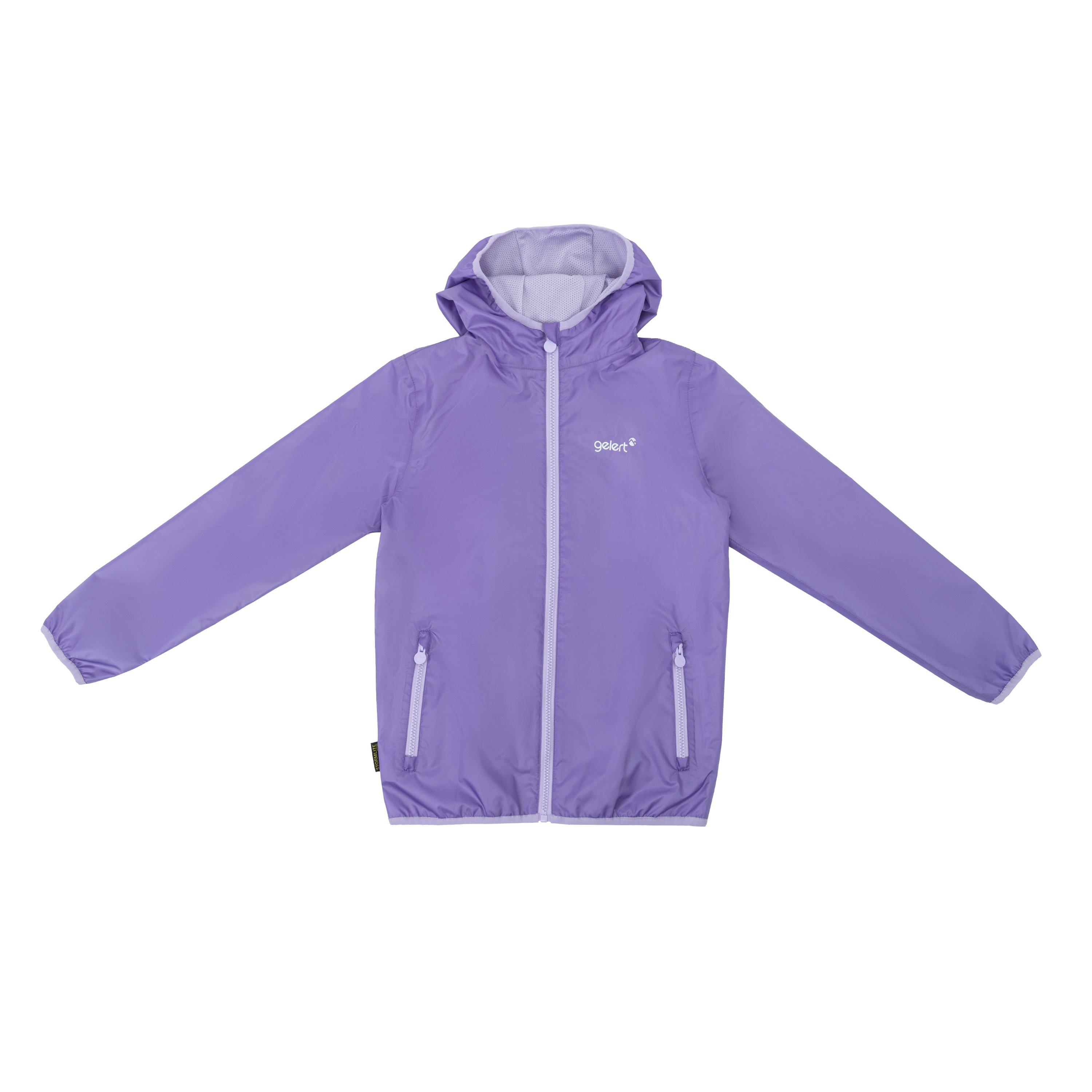Gelert  Kids ' Dursley Reversible Waterproof Long Sleeve Waterproof Jacket - Lilac - 13 Yrs