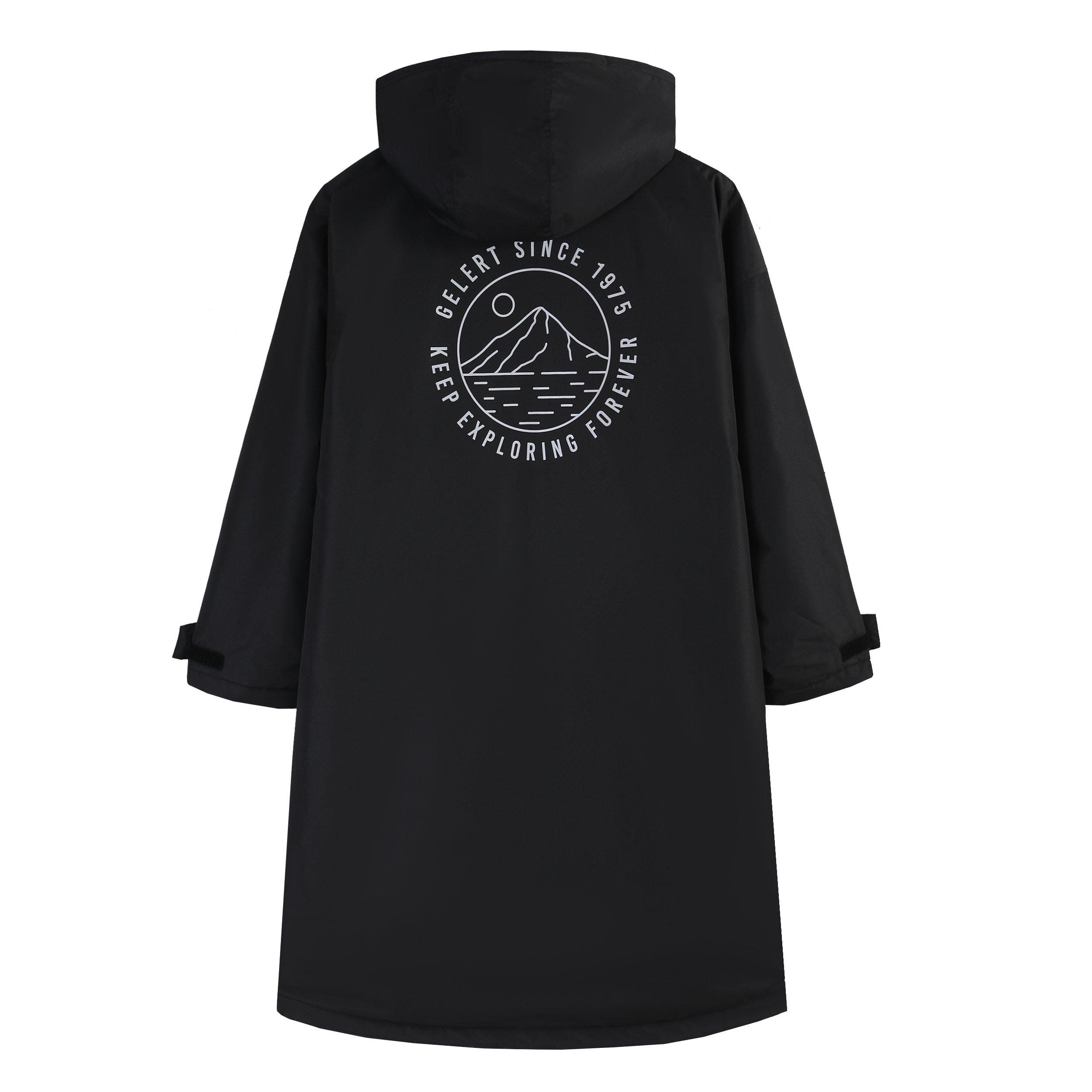 Nero - Gul - Kids Gelert Waterproof Fleece Lined Long Sleeve Oversized Fit Insulated Robe - 2