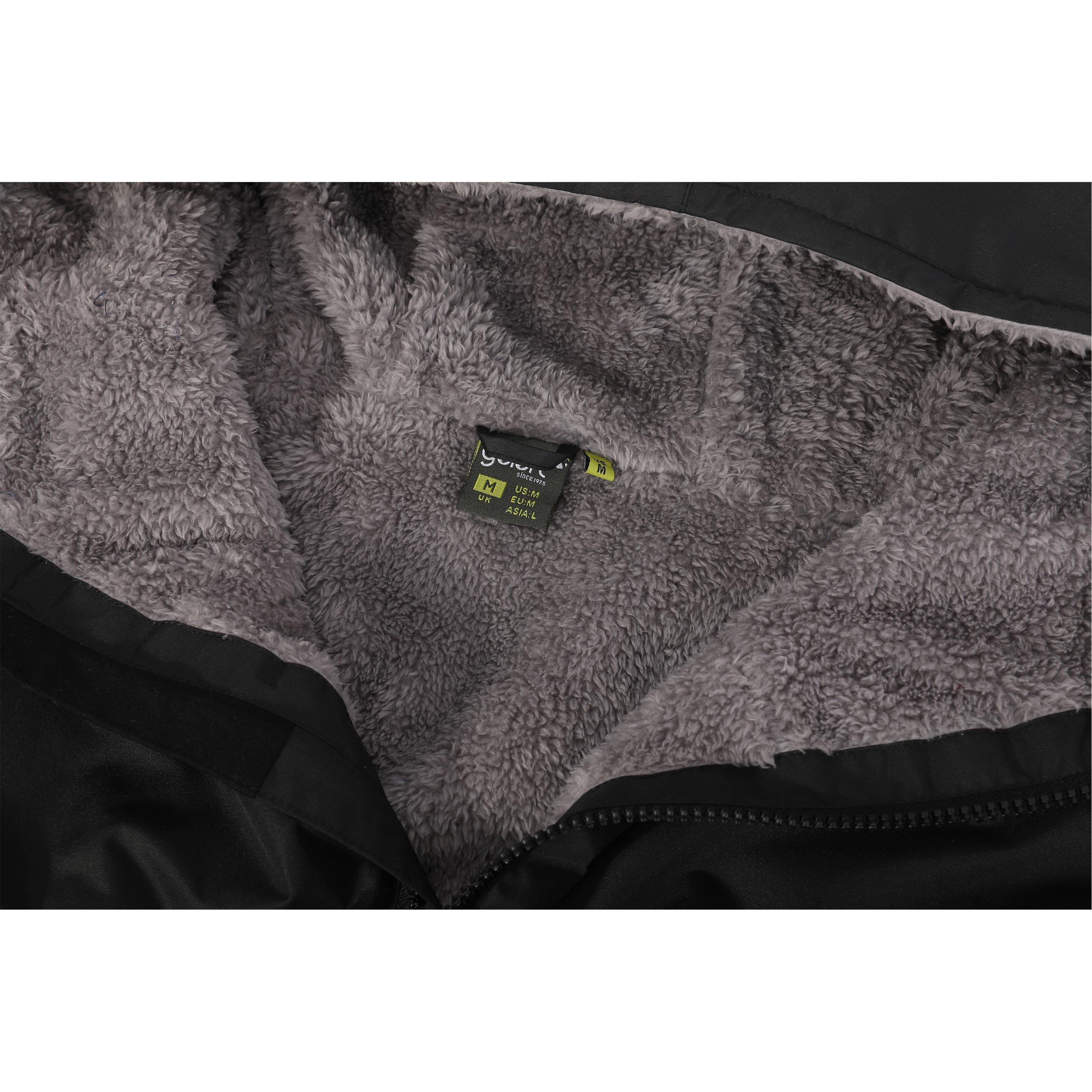 Nero - Gul - Kids Gelert Waterproof Fleece Lined Long Sleeve Oversized Fit Insulated Robe - 4