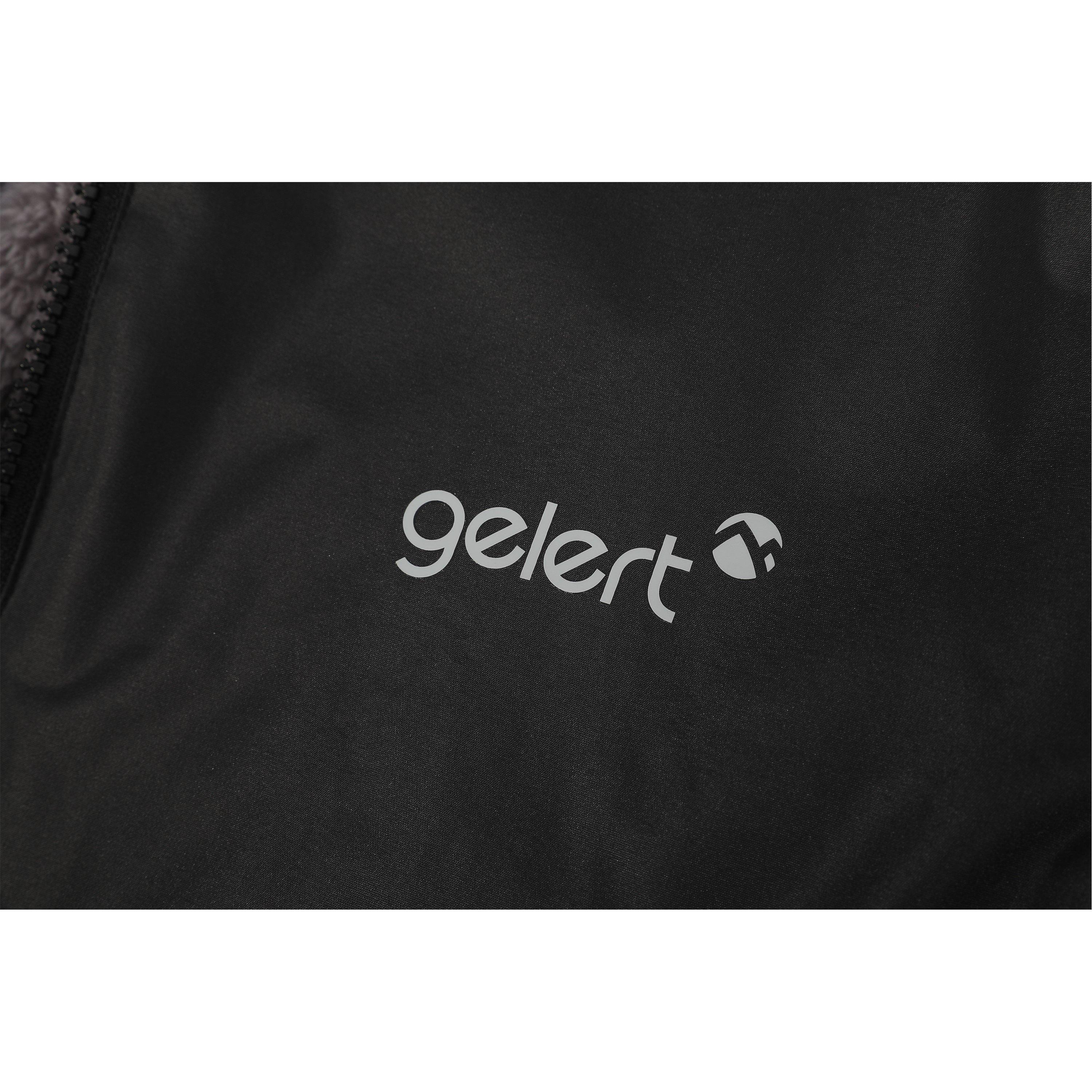 Nero - Gul - Kids Gelert Waterproof Fleece Lined Long Sleeve Oversized Fit Insulated Robe - 5