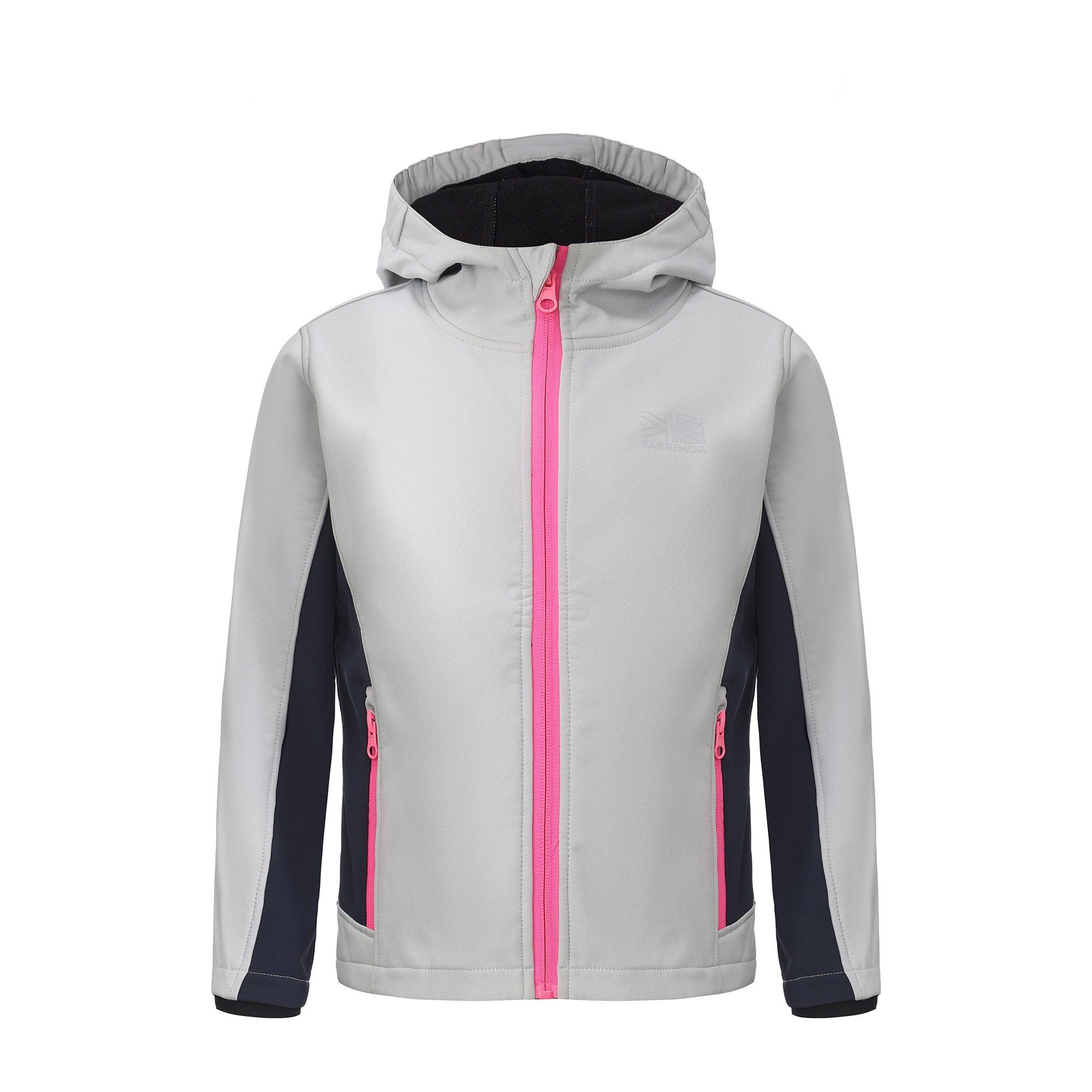 Karrimor Girls Kids Softshell Jacket - Ice Grey - 13 (XL)