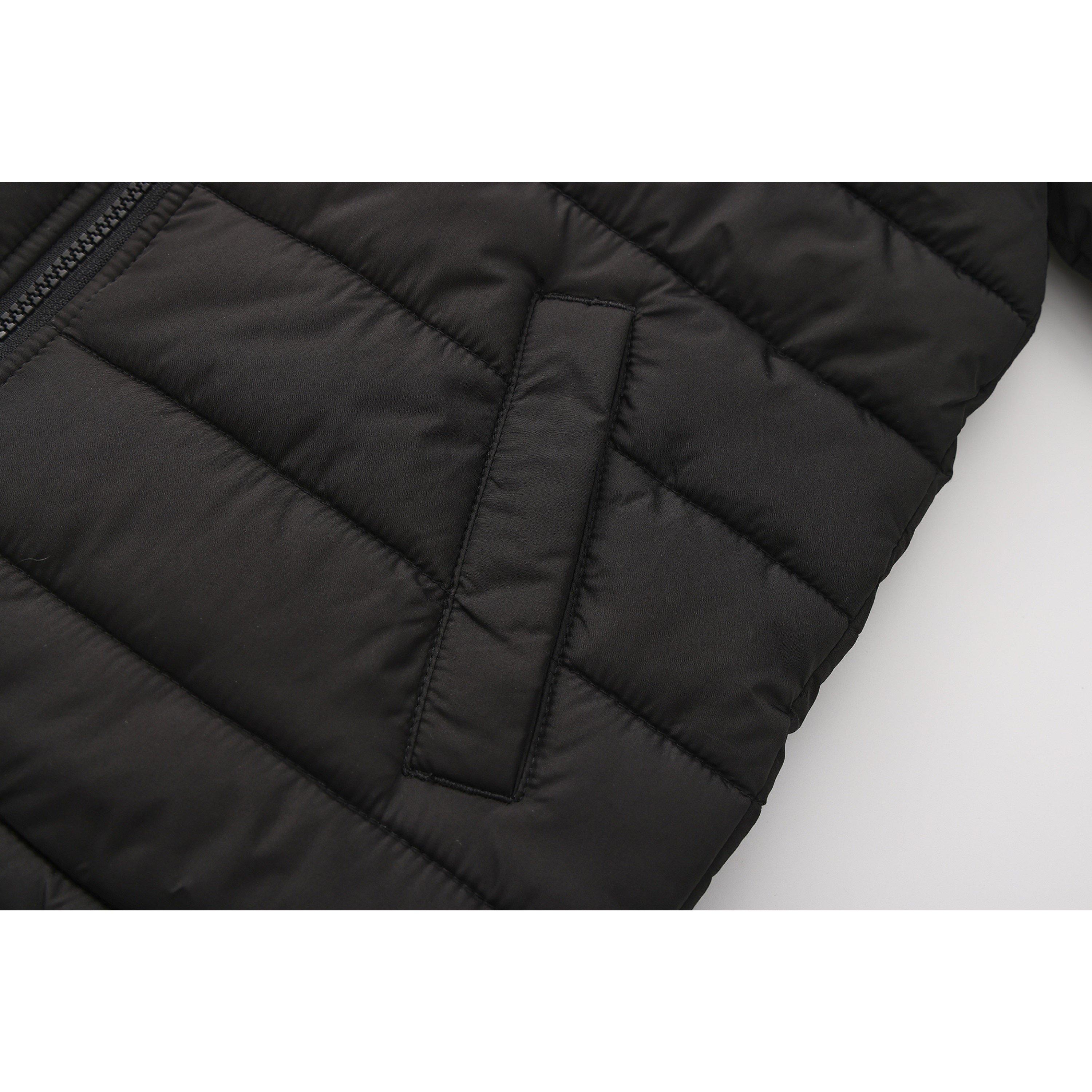 Black - Gelert - Hooded Quilted Long Sleeve Insulated Puffer Jacket - 5