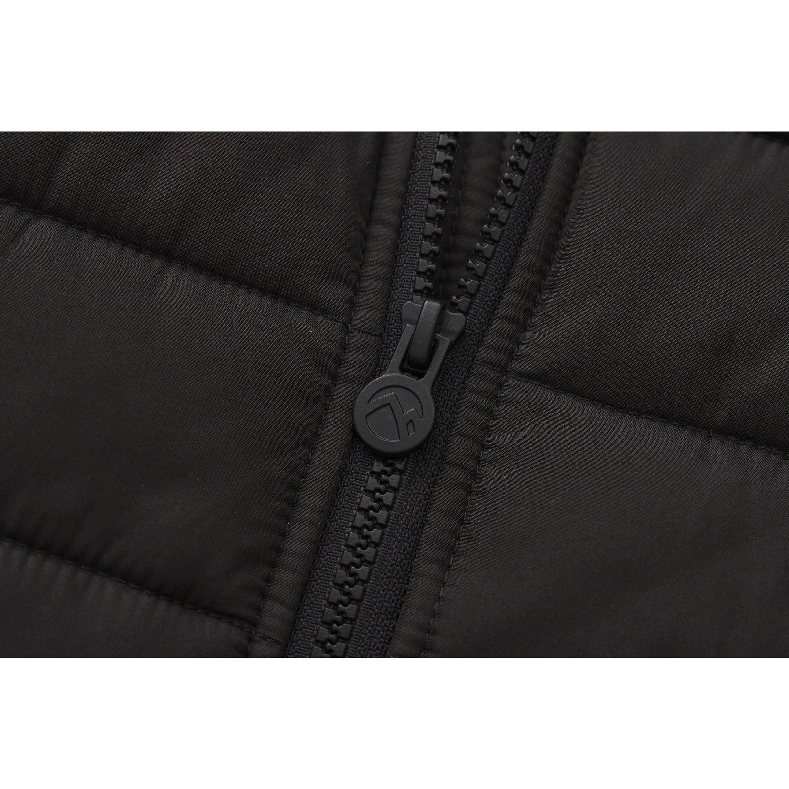 Black - Gelert - Hooded Quilted Long Sleeve Insulated Puffer Jacket - 6