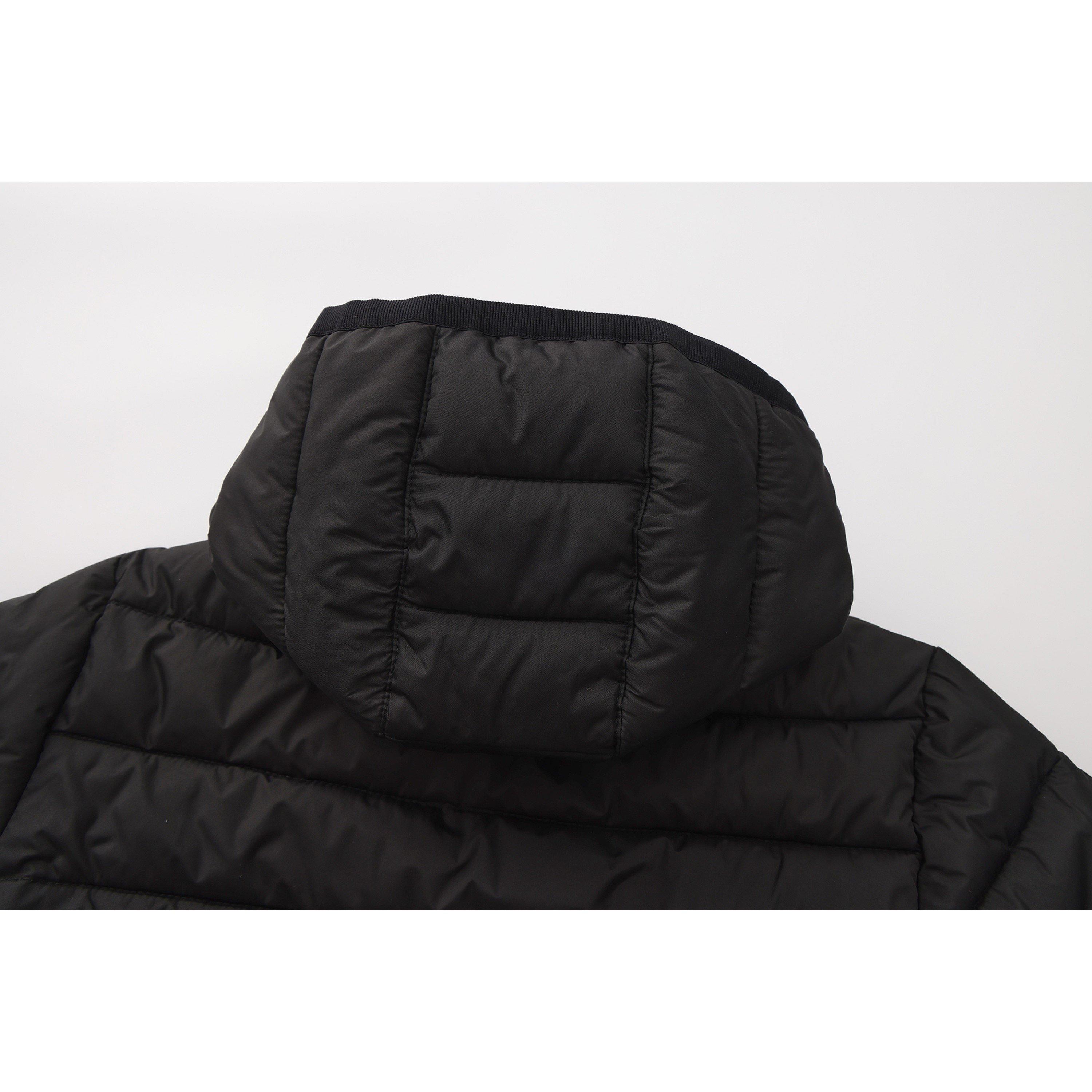 Black - Gelert - Hooded Quilted Long Sleeve Insulated Puffer Jacket - 8