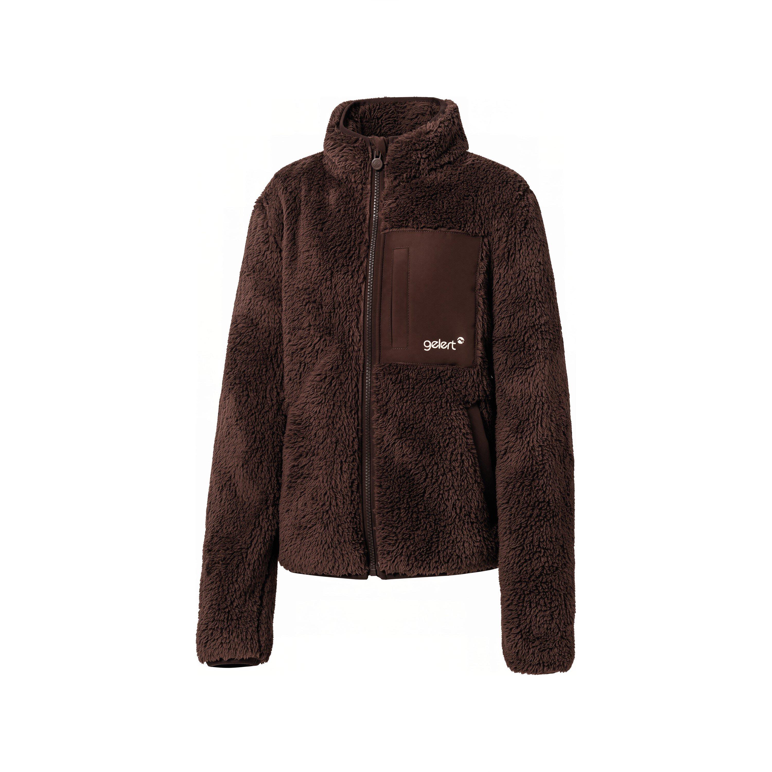 Brown - Gelert - Teddy Fleece Zip-Up Jacket Juniors - 3
