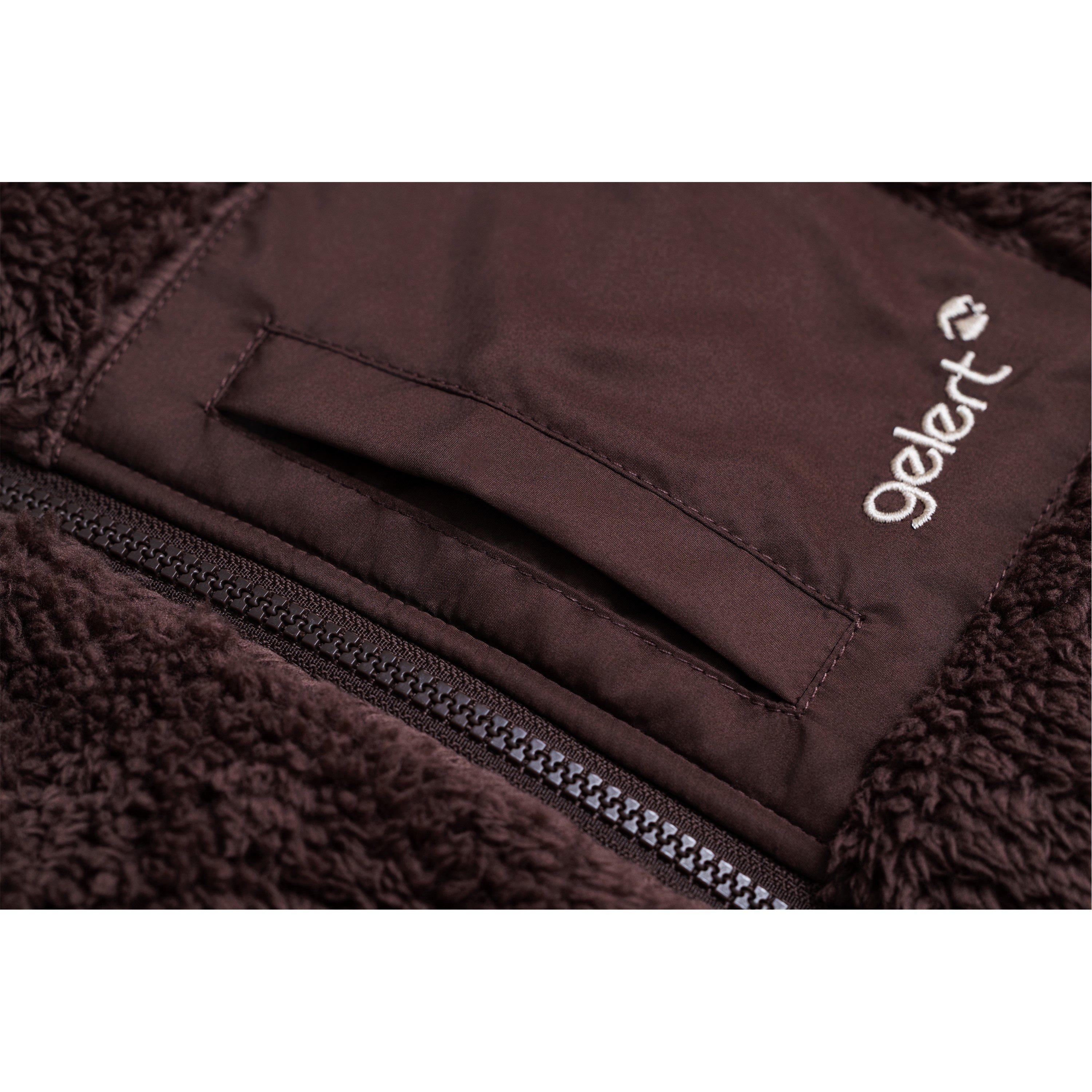 Brown - Gelert - Teddy Fleece Zip-Up Jacket Juniors - 4