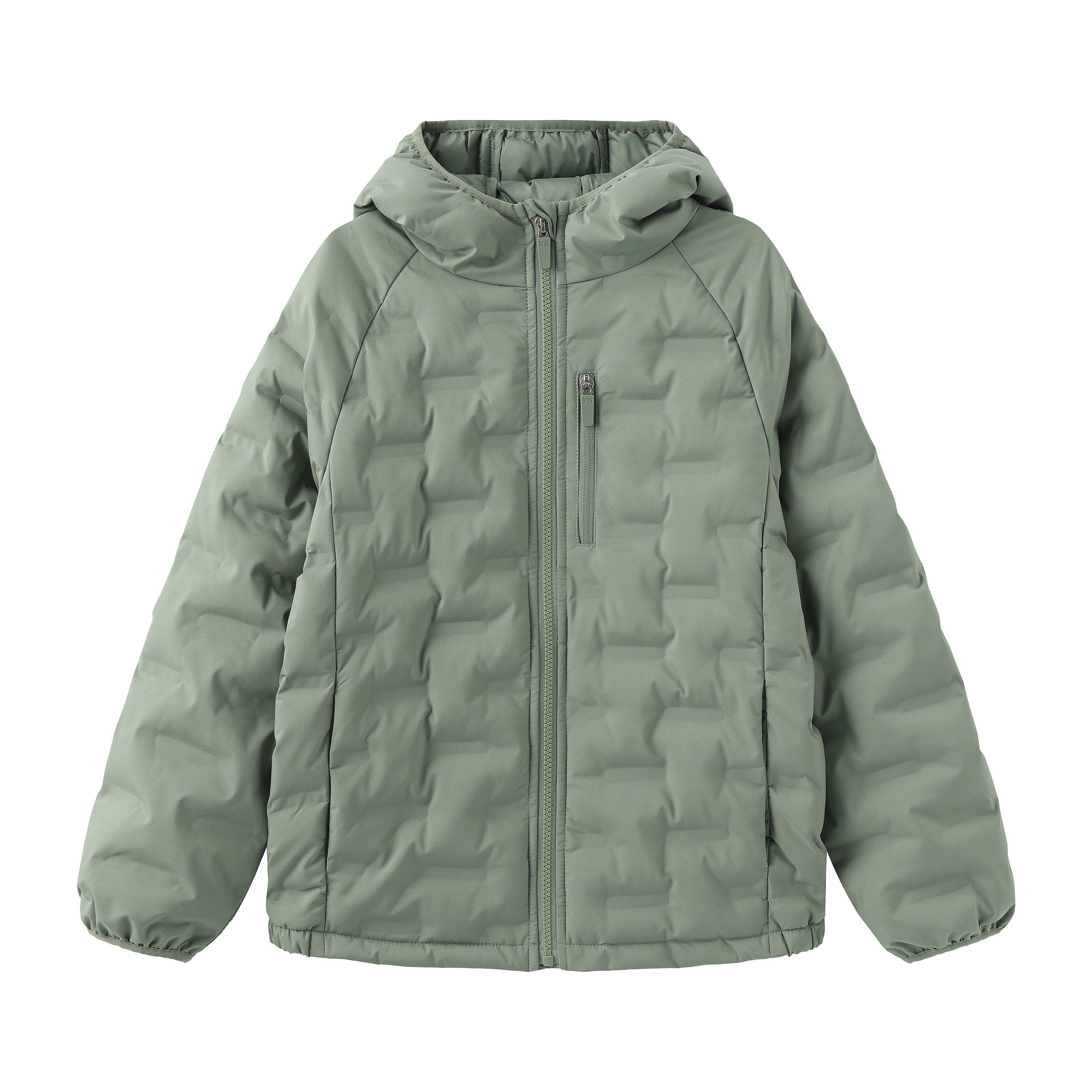 Karrimor Women's Khaki Heat-Sealed Windproof Hooded Full Zip Insulated Puffer Jacket