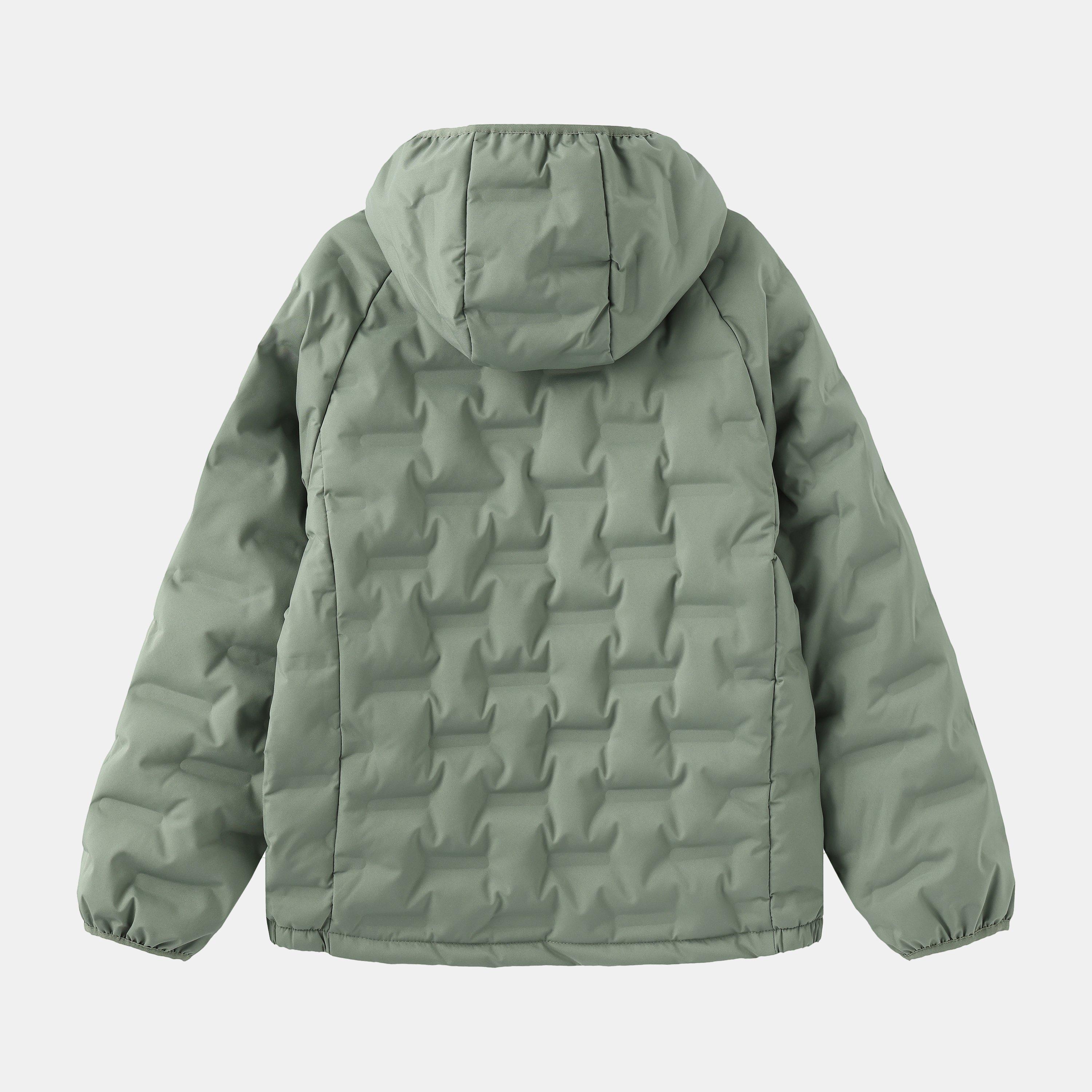 Khaki - Karrimor - Kids' Heat-Sealed Windproof Hooded Full Zip Insulated Puffer Jacket - 2