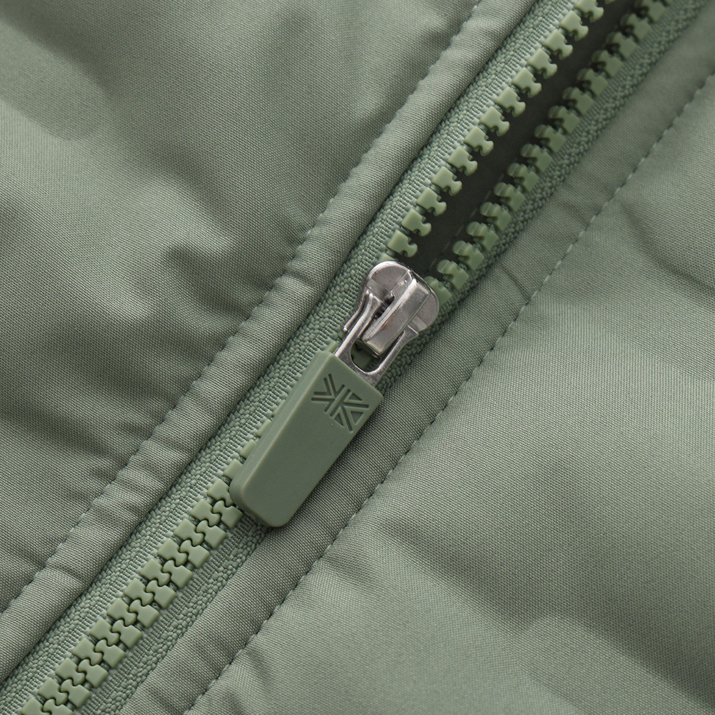 Khaki - Karrimor - Kids' Heat-Sealed Windproof Hooded Full Zip Insulated Puffer Jacket - 3
