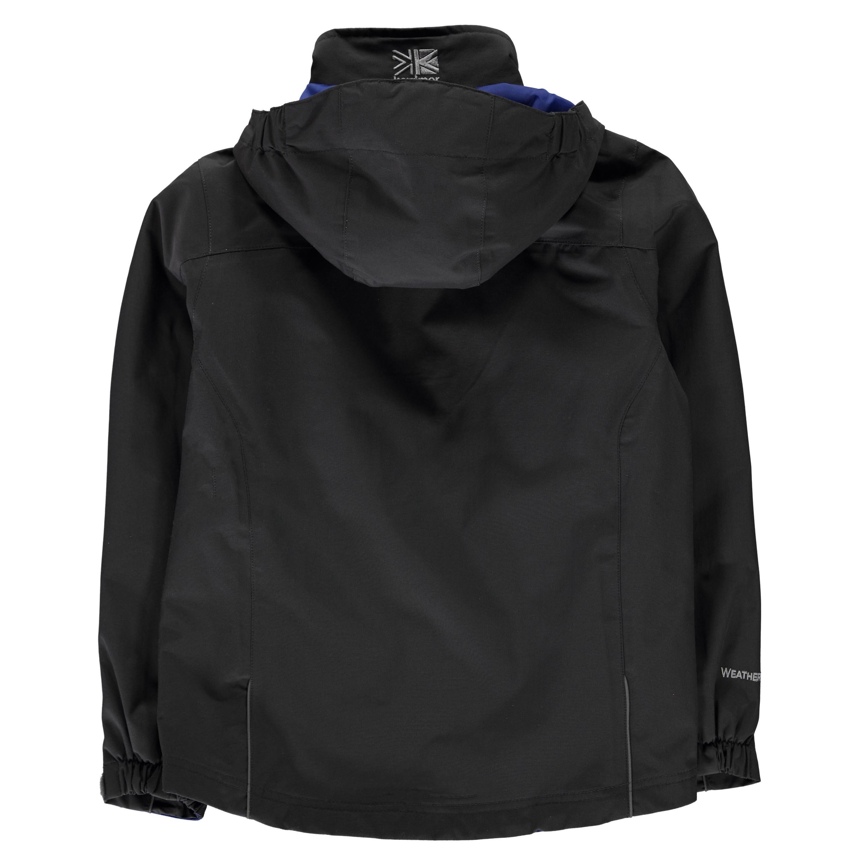 Charcoal - Karrimor - Unisex Kids Urban WeatherTite Hooded Long Sleeve Waterproof Jacket - 2