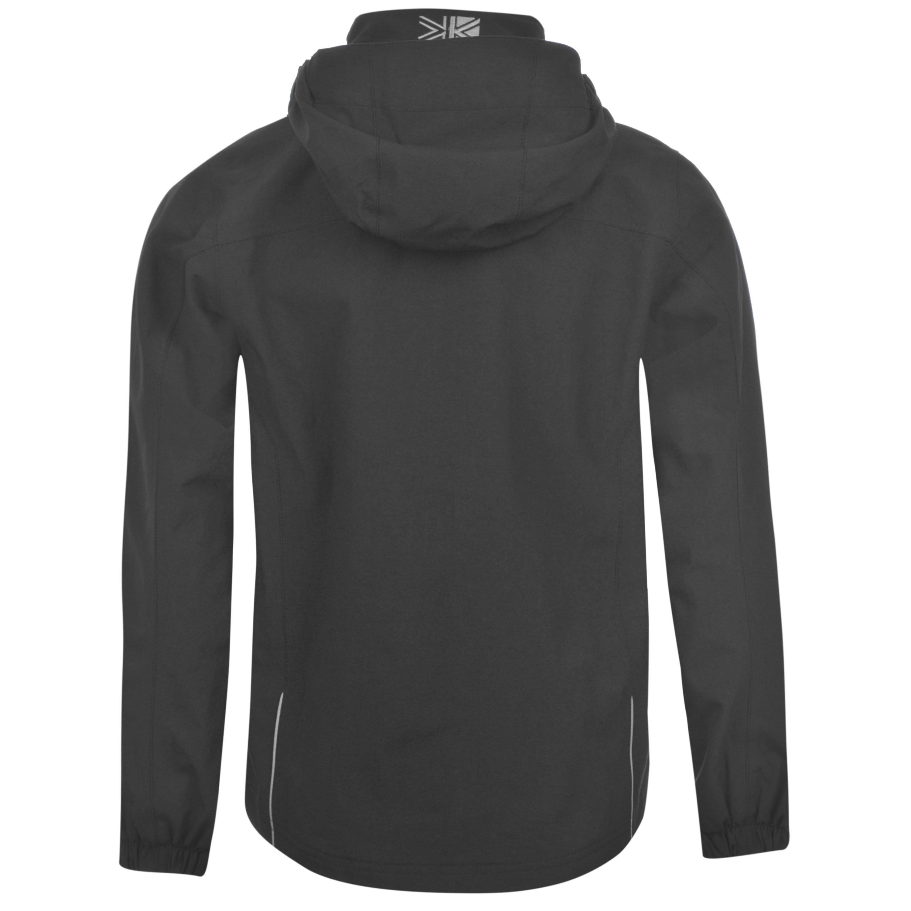 Charcoal - Karrimor - Unisex Kids Urban WeatherTite Hooded Long Sleeve Waterproof Jacket - 3