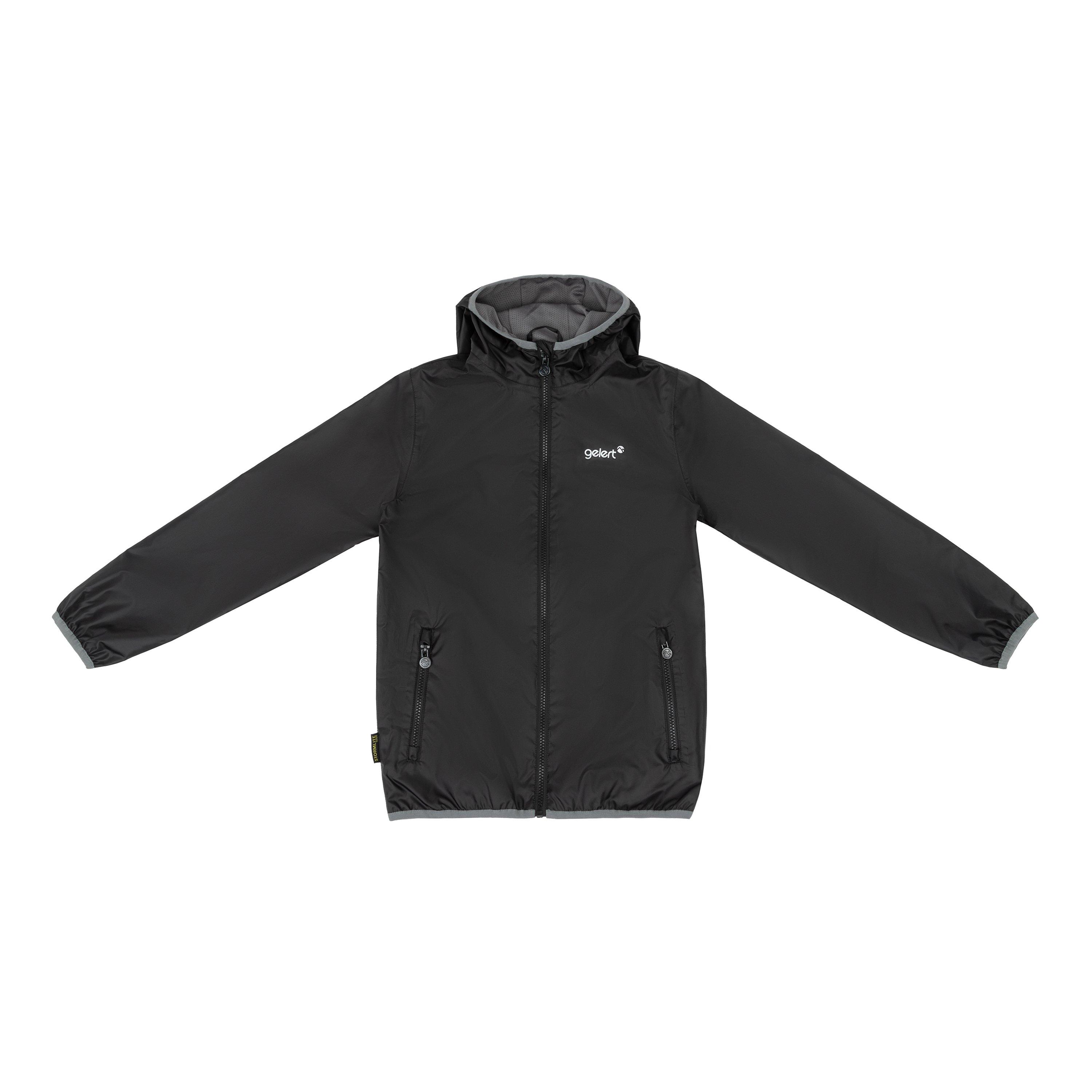 Zwart - Gelert - Kids Dursley Stormlite 5000mm Hooded Long Sleeve Waterproof Jacket - 1