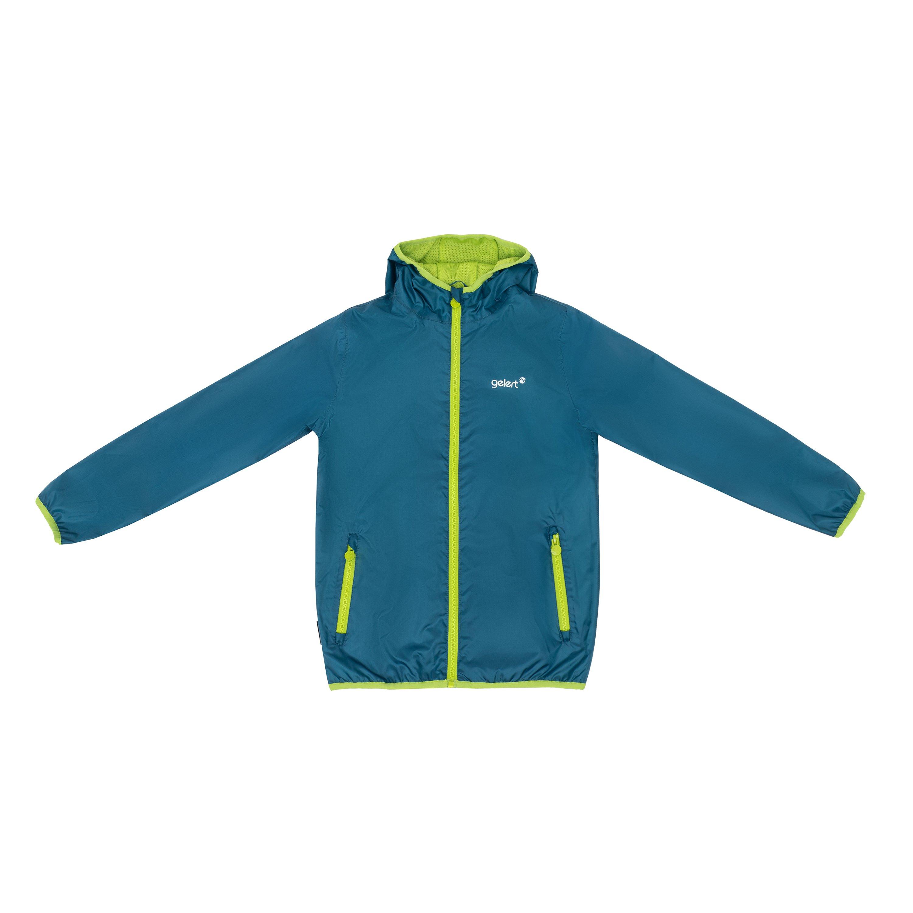 Moroccan Blue - Gelert - Kids Dursley Stormlite 5000mm Hooded Long Sleeve Waterproof Jacket - 1