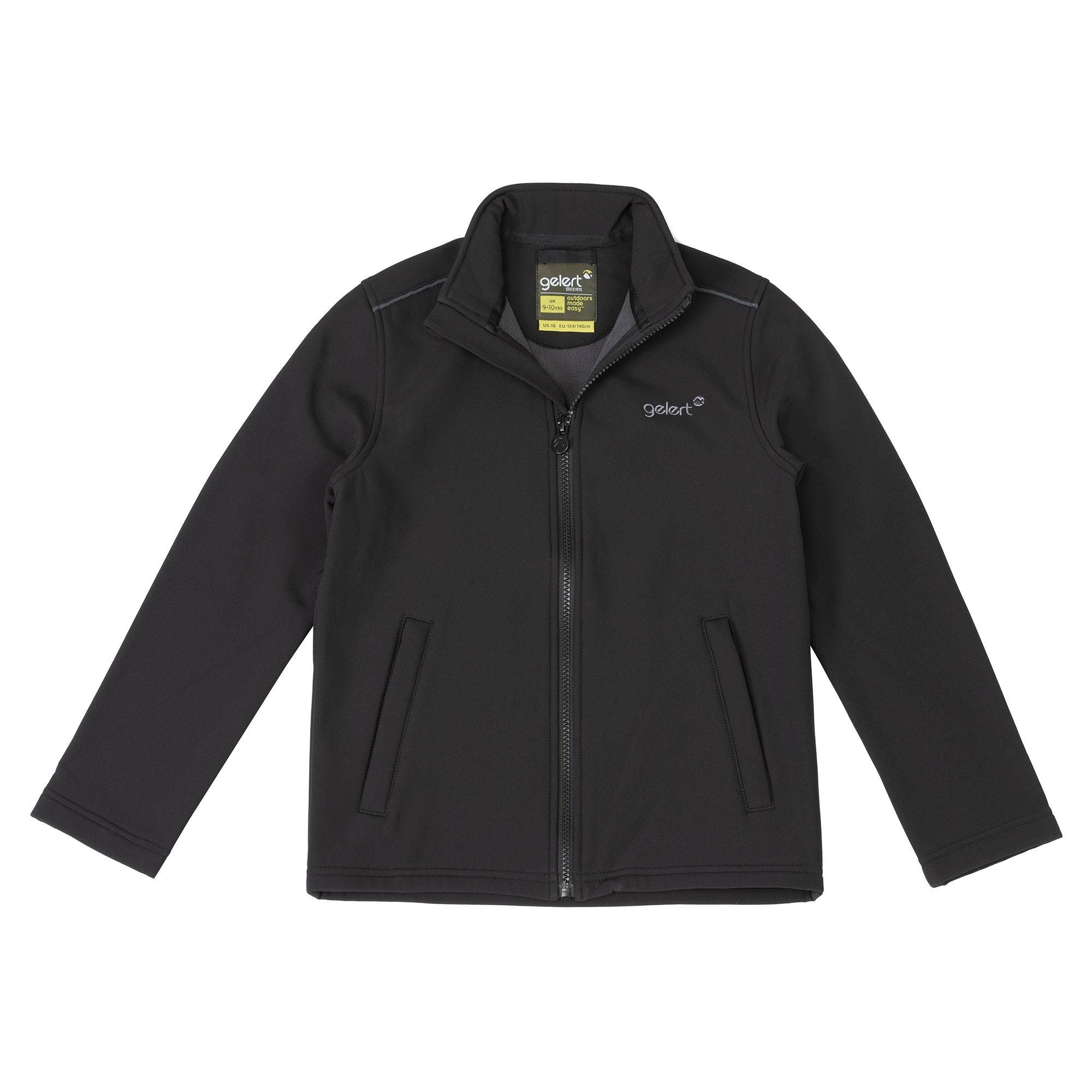 Sort - Gelert - Kids' Long Sleeve Softshell Jacket - 1