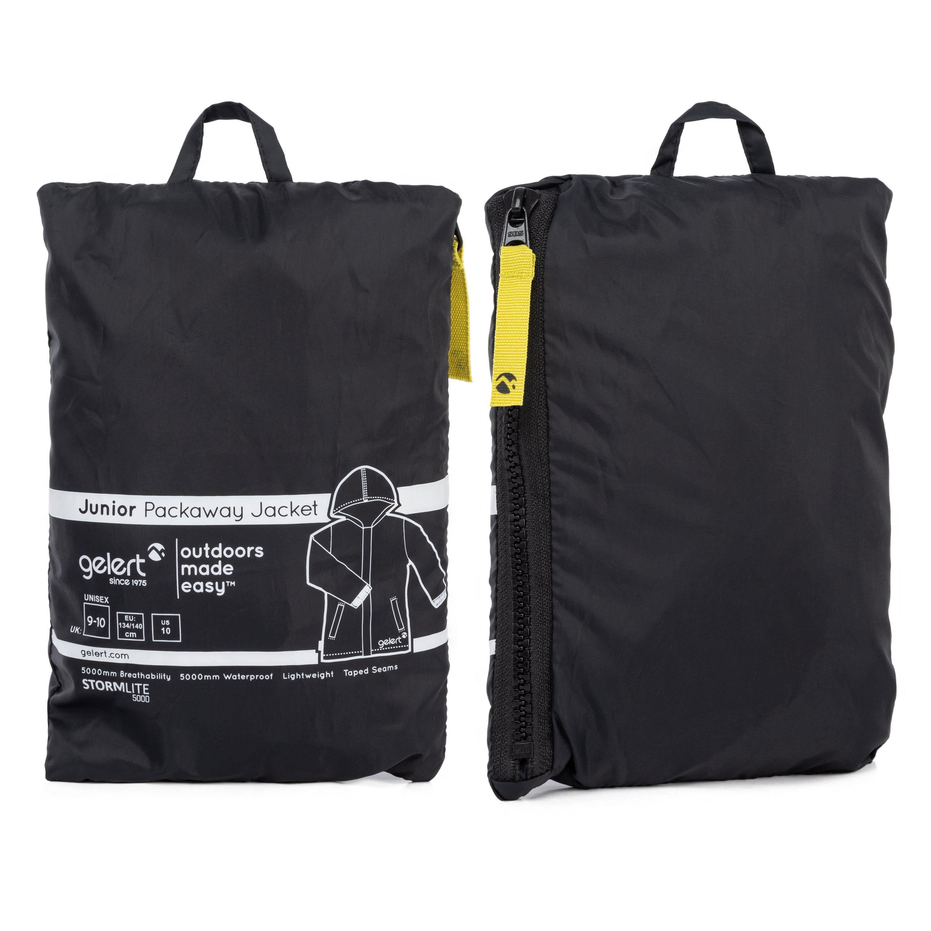 Crna - Gelert - Packaway Waterproof Jacket Junior - 5