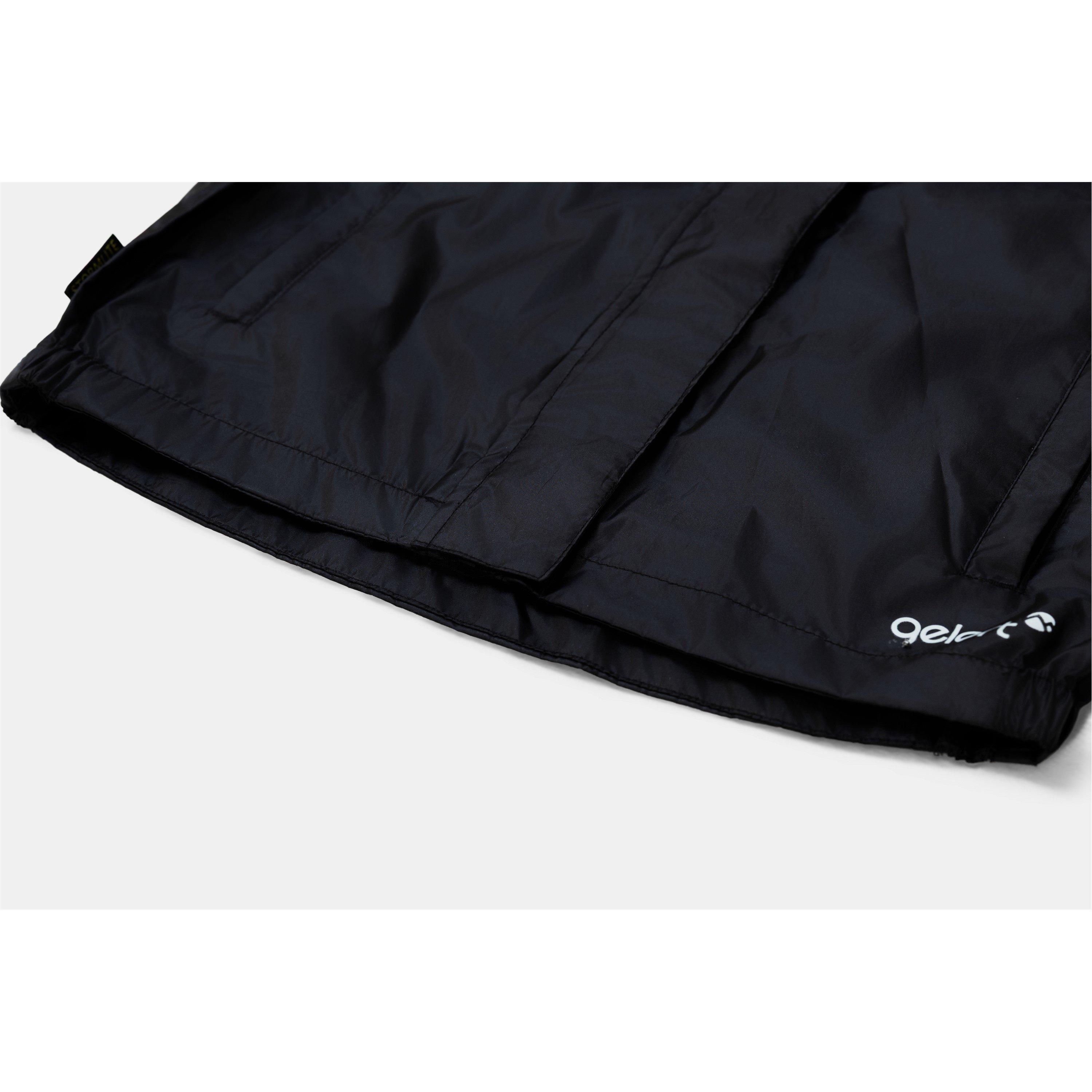 Schwarz - Gelert - Unisex Kids Packaway Hooded Long Sleeve Waterproof Jacket - 5