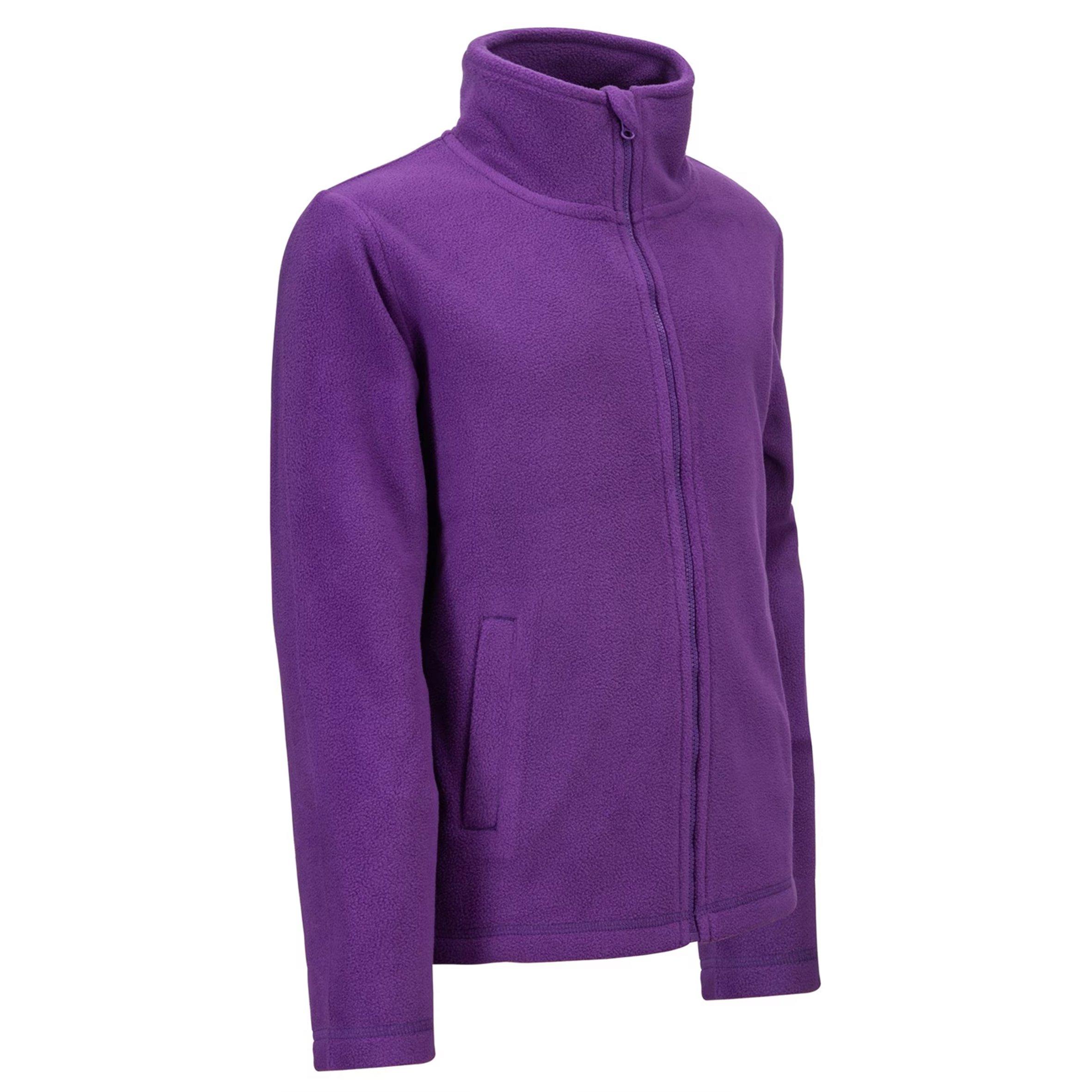Purple - Gelert - Walking Full Zip Fleece Tops Girls - 3