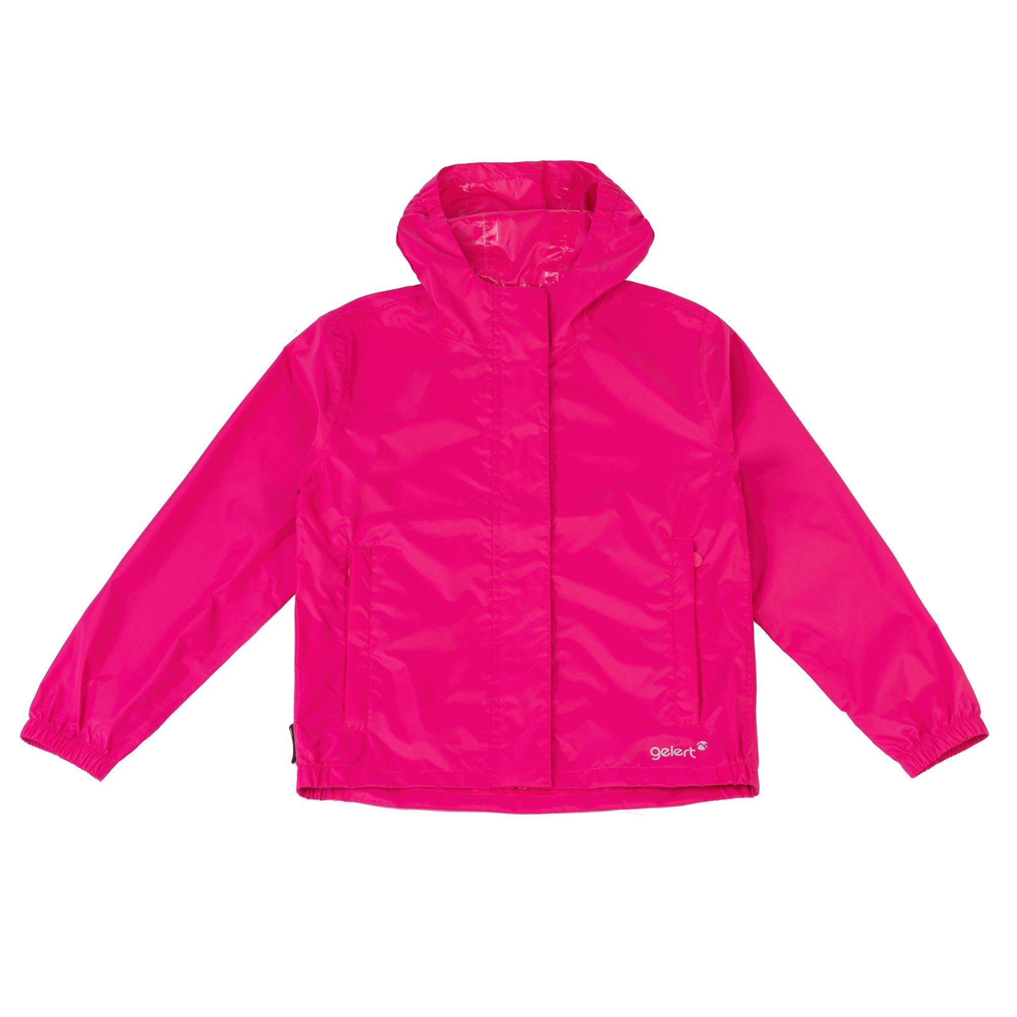 Roze - Gelert - Unisex Kids'  Lightweight Packaway Hooded Long Sleeve Waterproof Jacket - 1