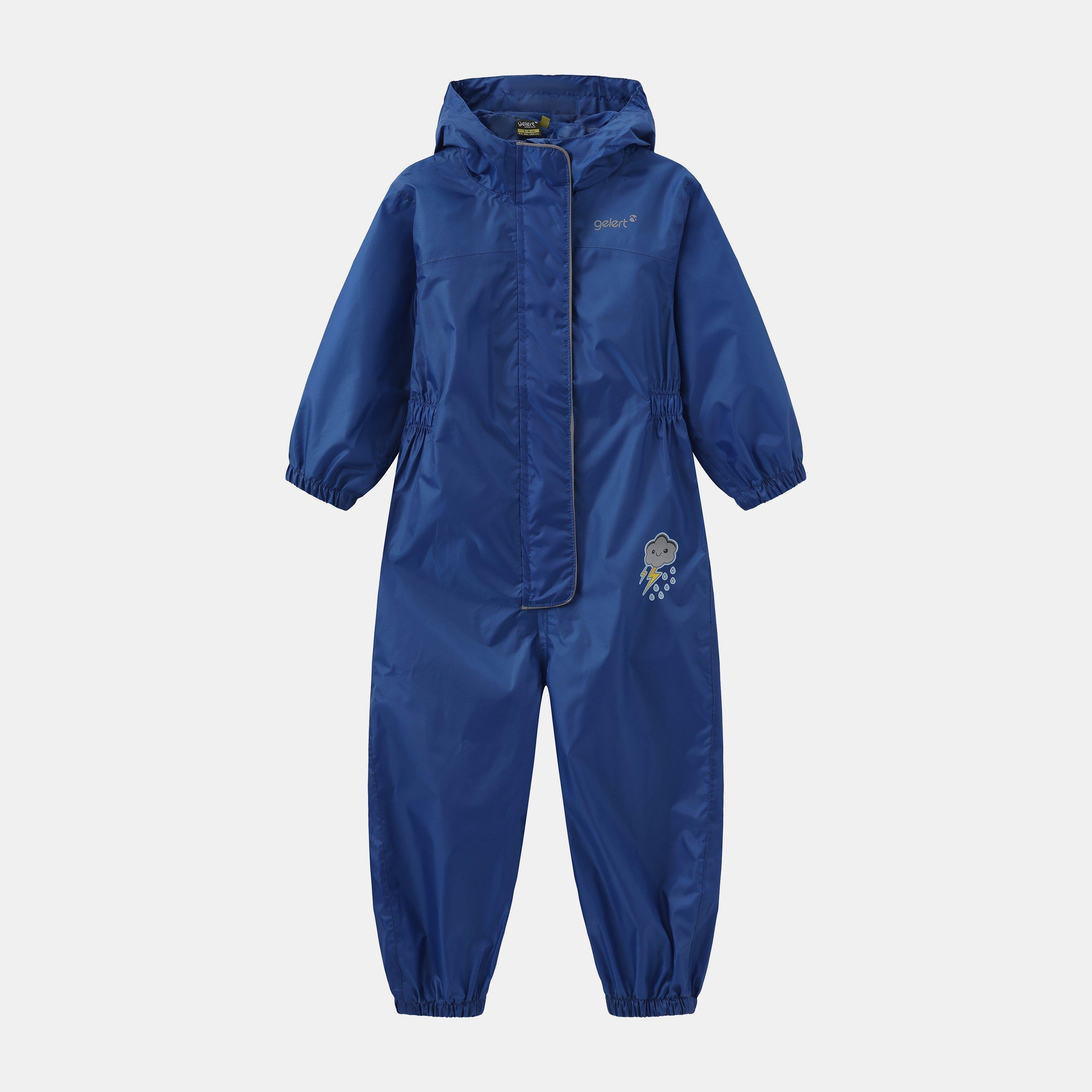 Blue - Gelert - Unisex Kids' All-Weather Waterproof Long Sleeve Jumpsuit - 1