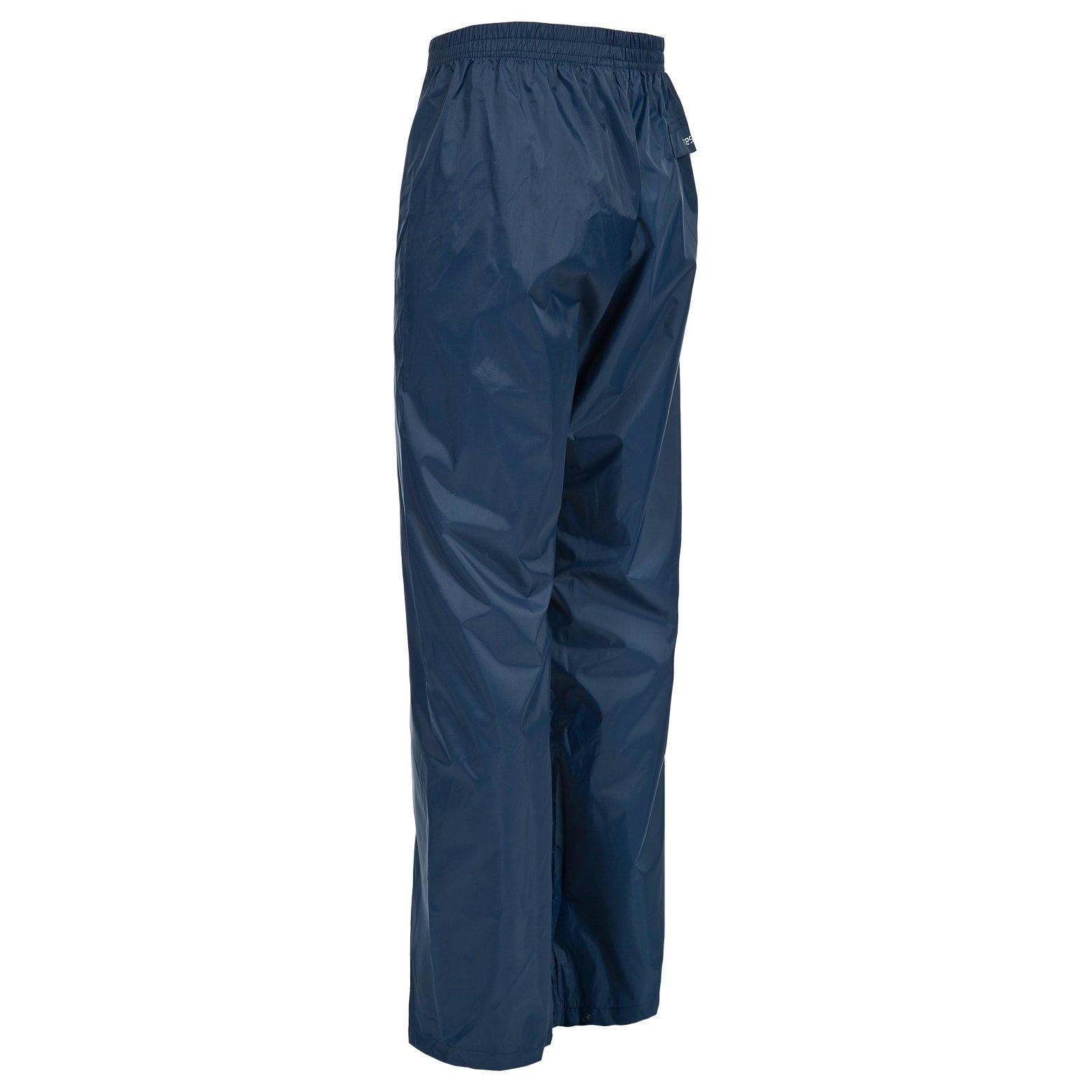 Navy - Trespass - Adults Packup Waterproof Trousers - 4