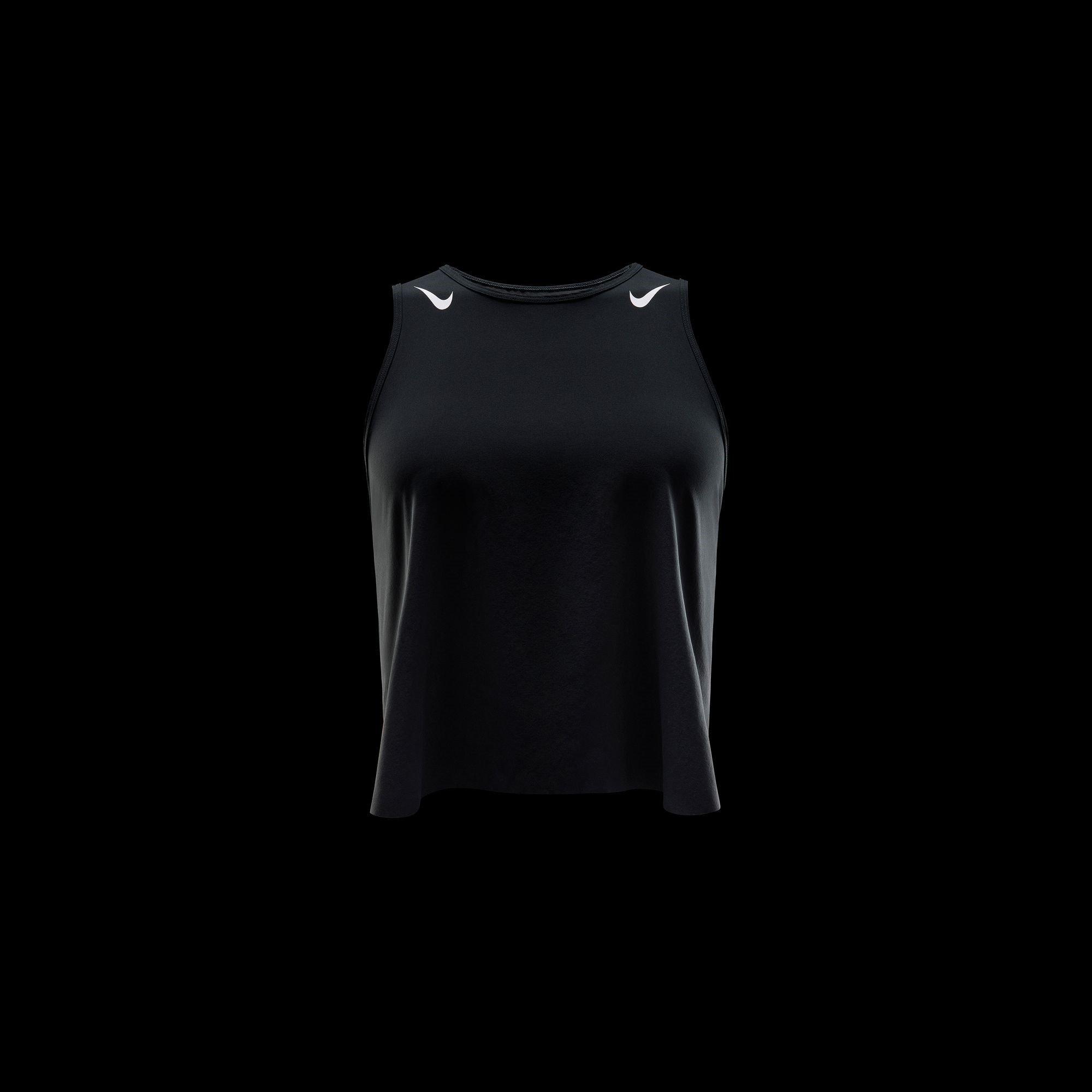 Black - Nike - Nike AS Crop Tank Top - 12