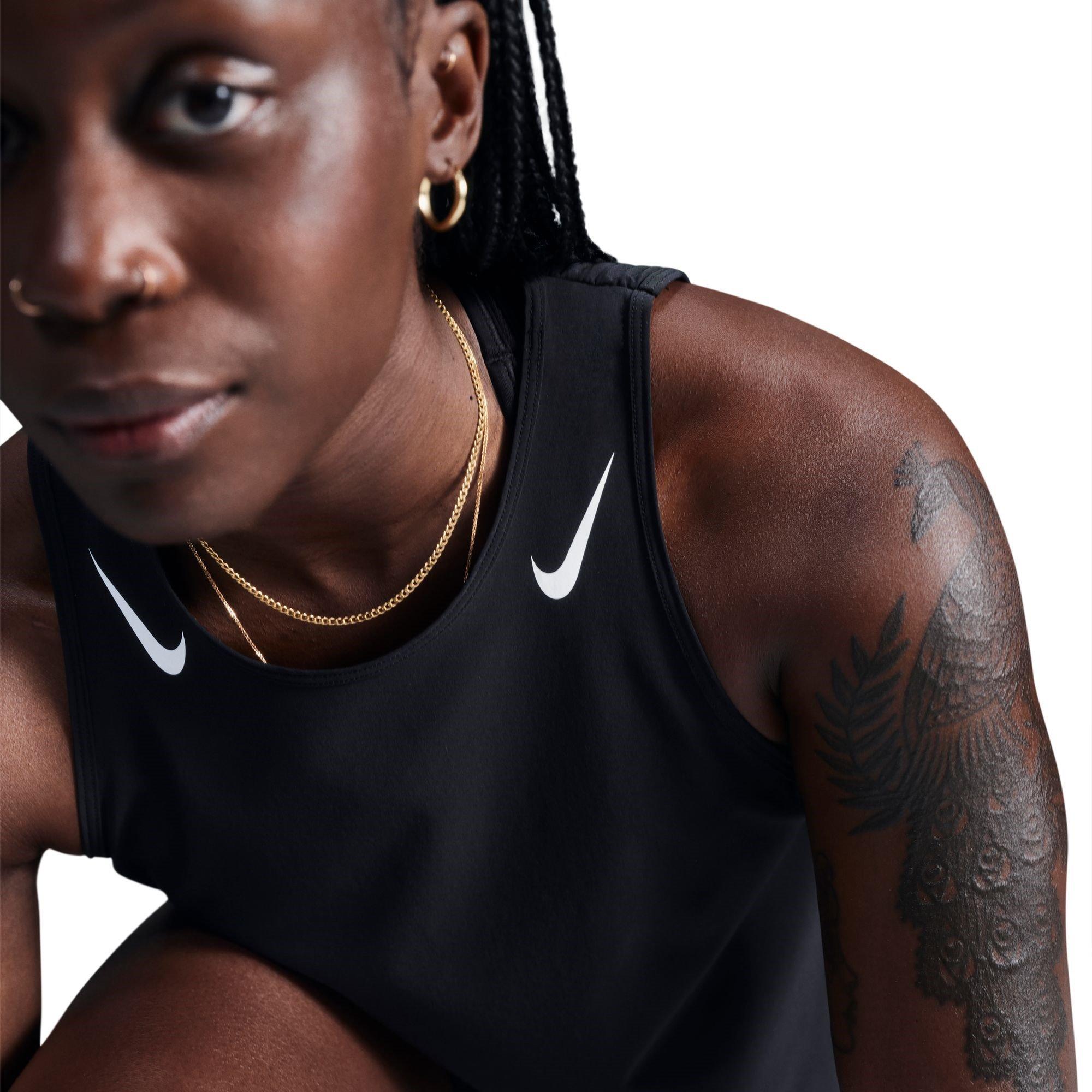 Black - Nike - Nike AS Crop Tank Top - 5