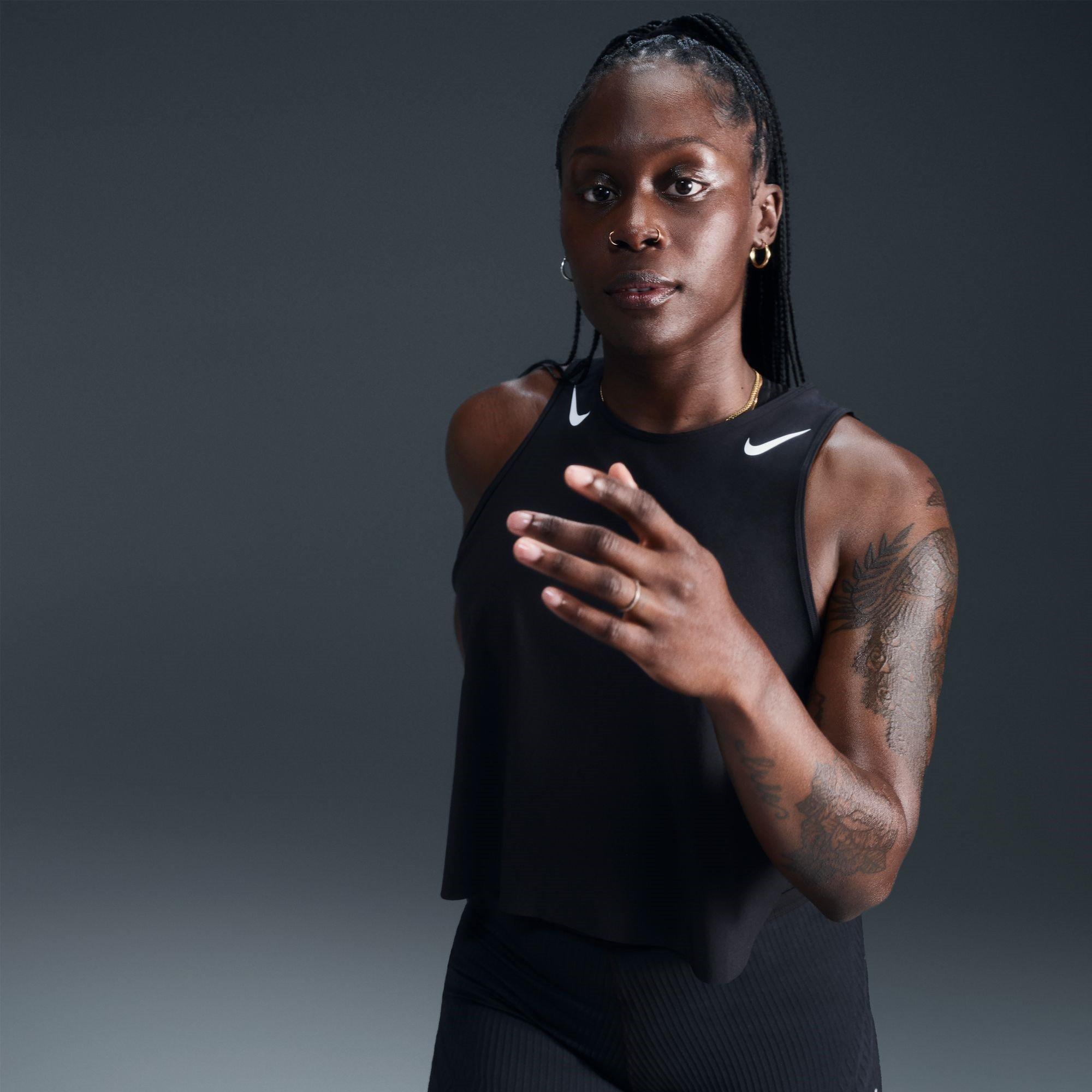 Black - Nike - Nike AS Crop Tank Top - 8