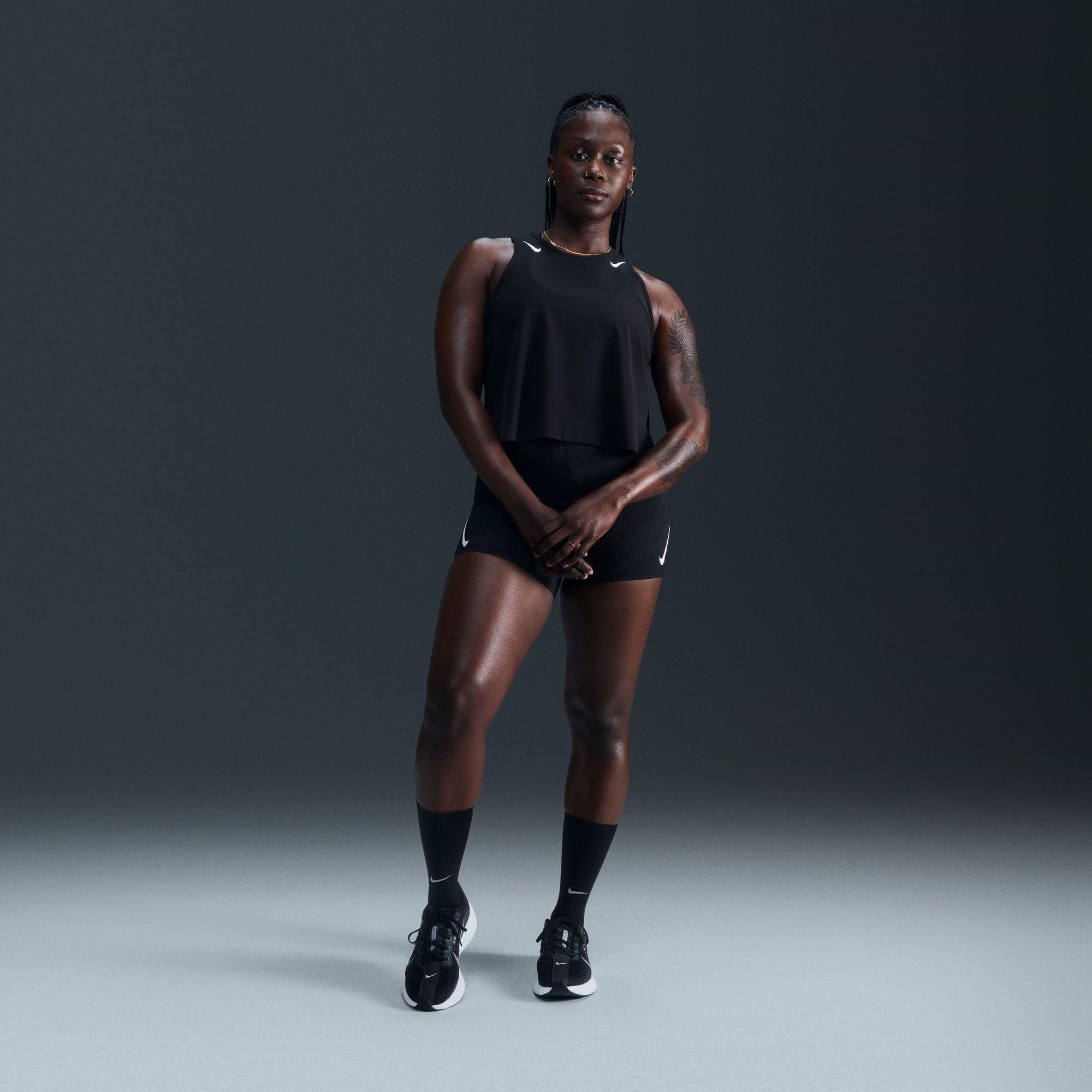 Black - Nike - Nike AS Crop Tank Top - 9