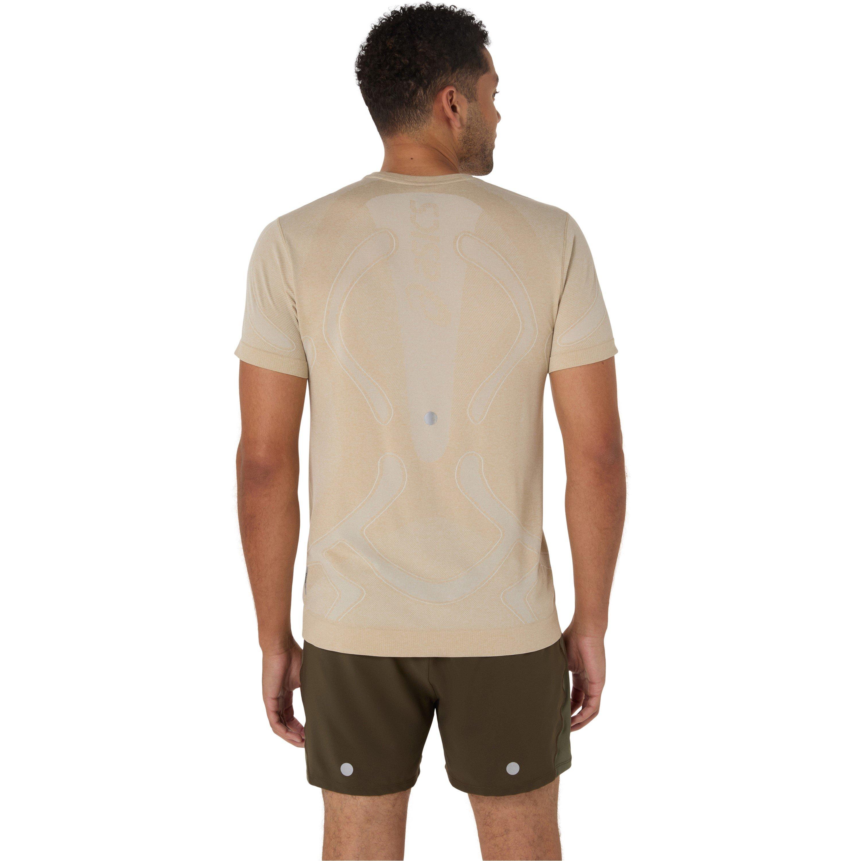 Creme - Asics - Road Seamless Short-Sleeve Performance Running Top - 2