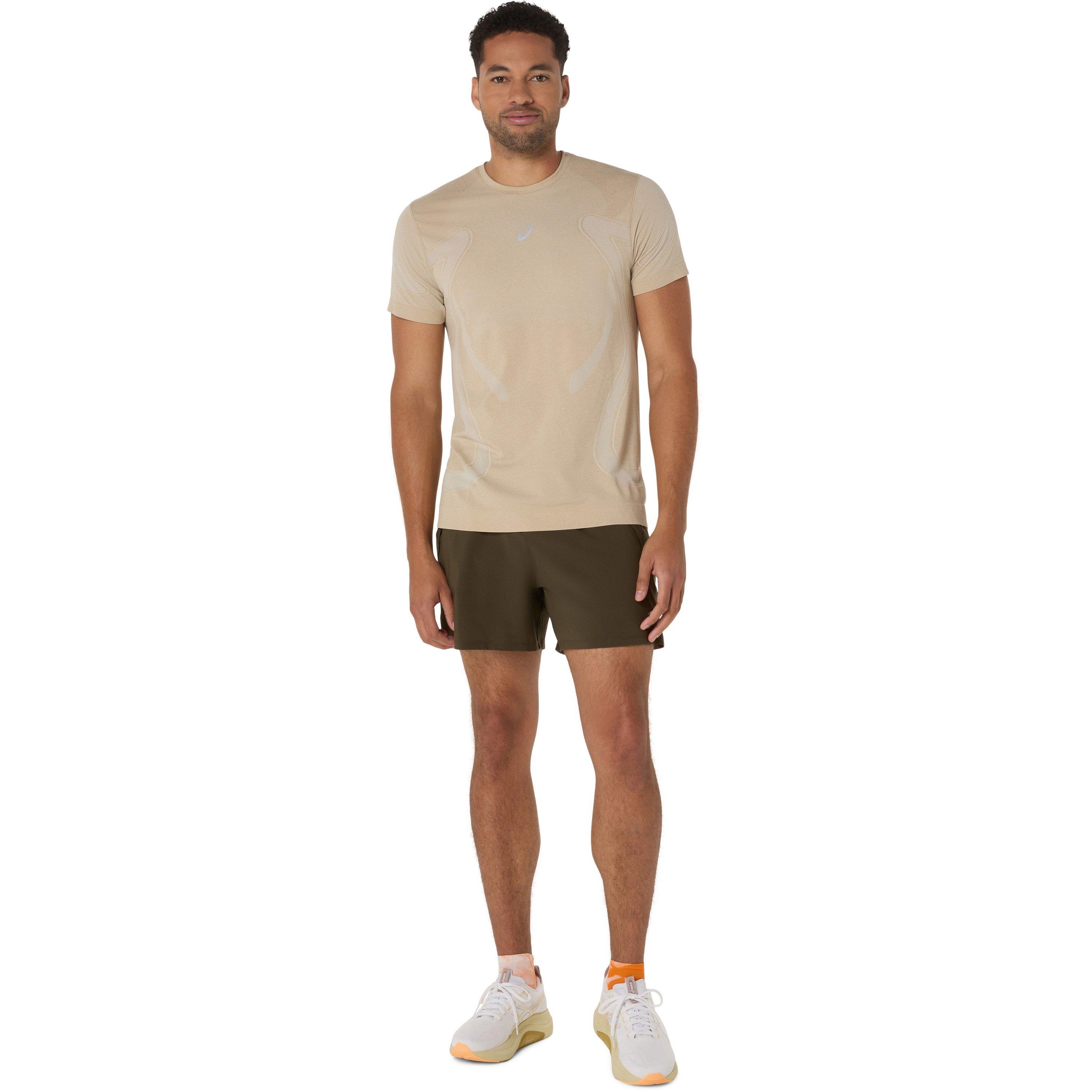 Creme - Asics - Road Seamless Short-Sleeve Performance Running Top - 3