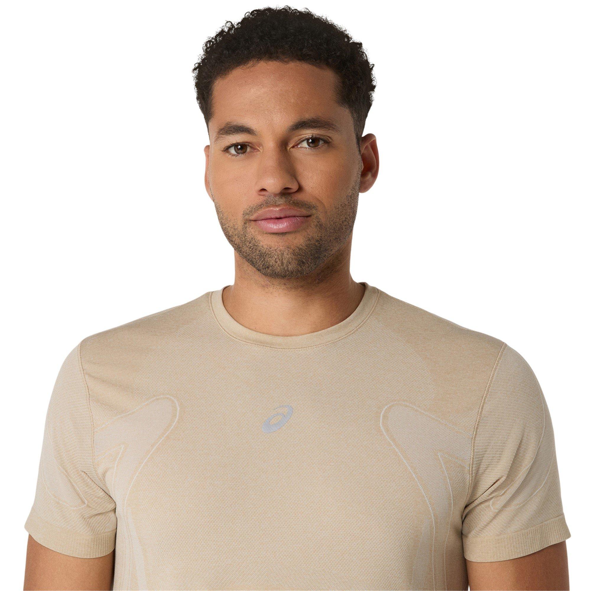 Creme - Asics - Road Seamless Short-Sleeve Performance Running Top - 4