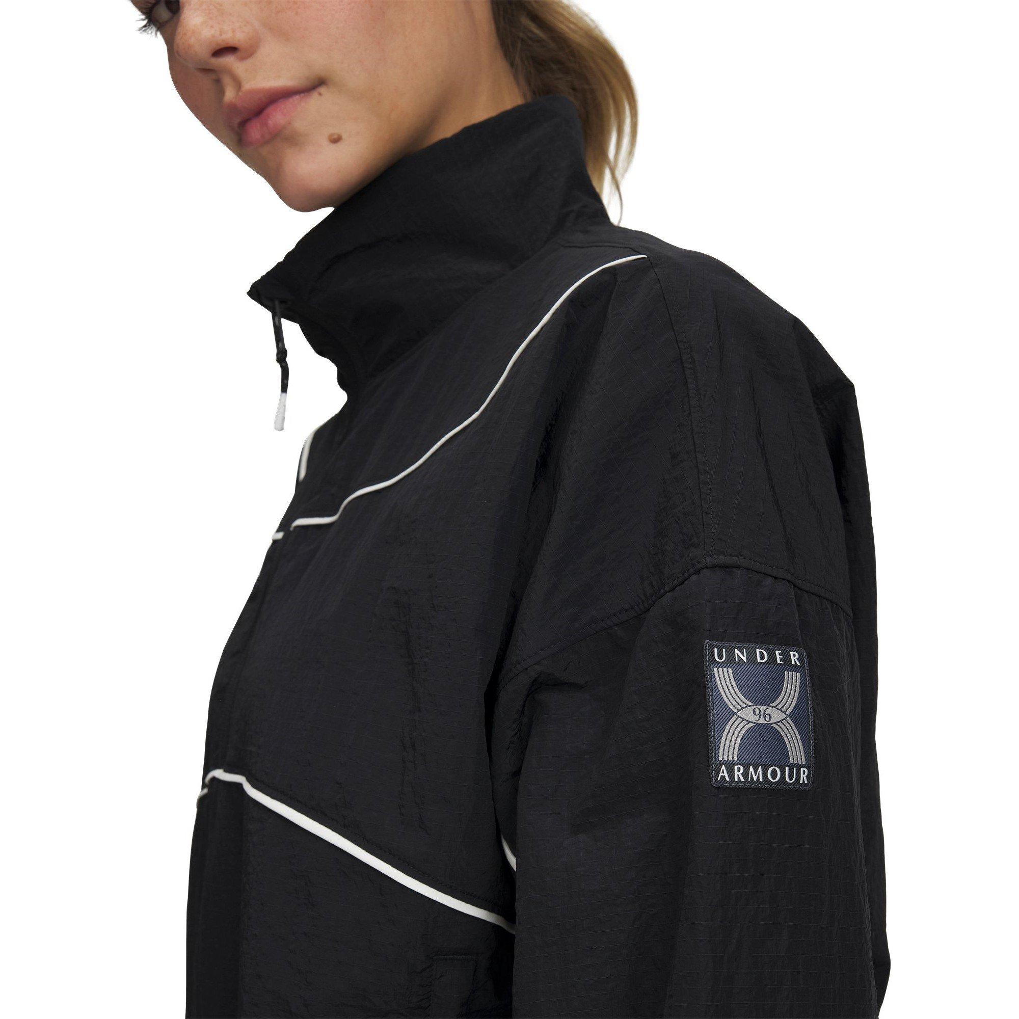Black - Under Armour - Weather-Resistant Streamlined Performance Running Jacket - 3