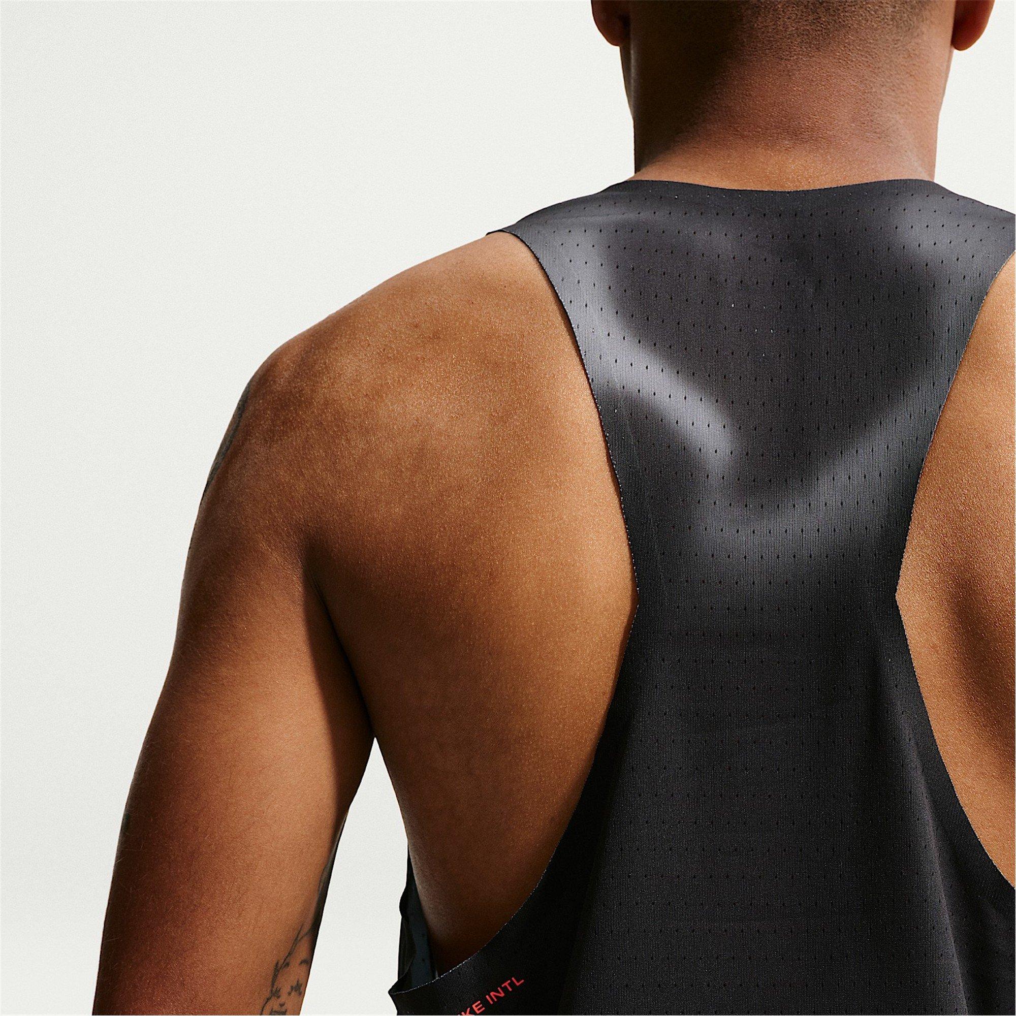 Black/Crimson - Nike - Men's AeroSwift Running Vest - 4