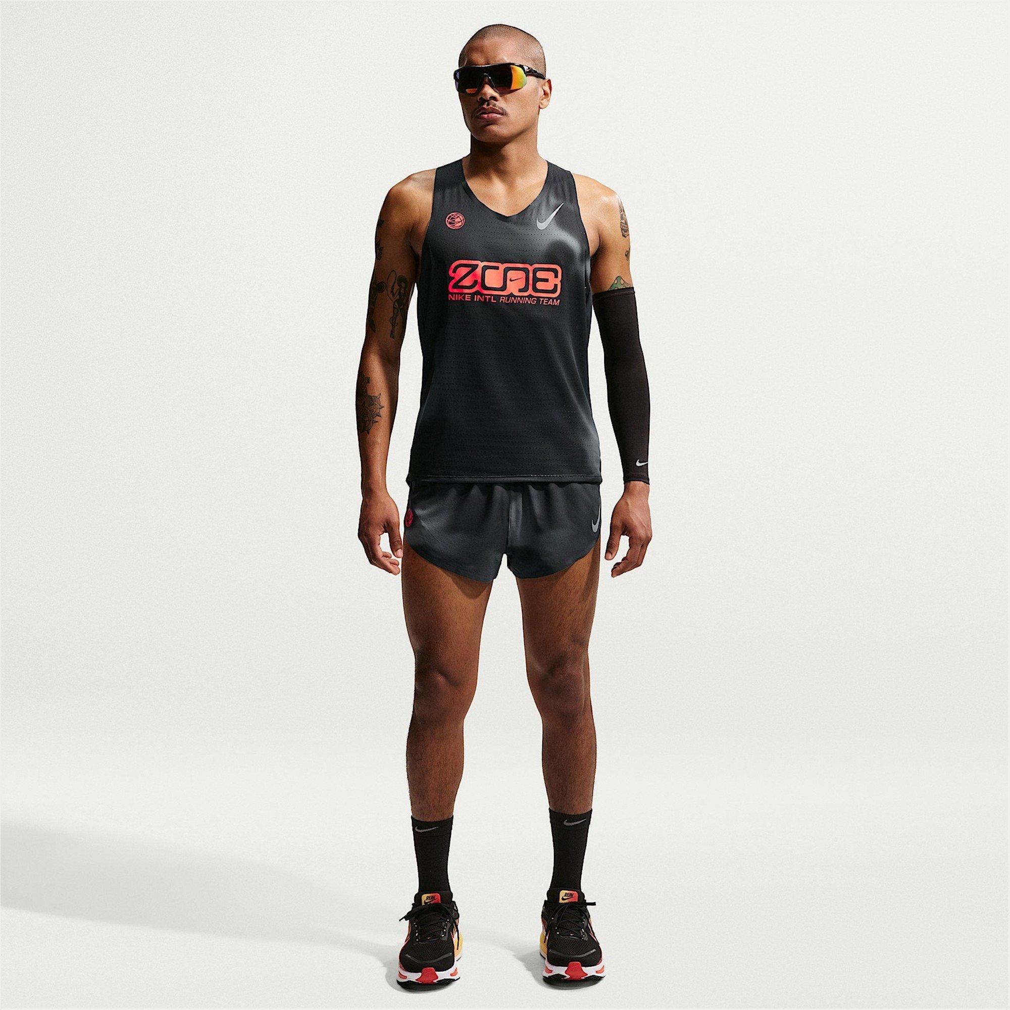 Black/Crimson - Nike - Men's AeroSwift Running Vest - 5