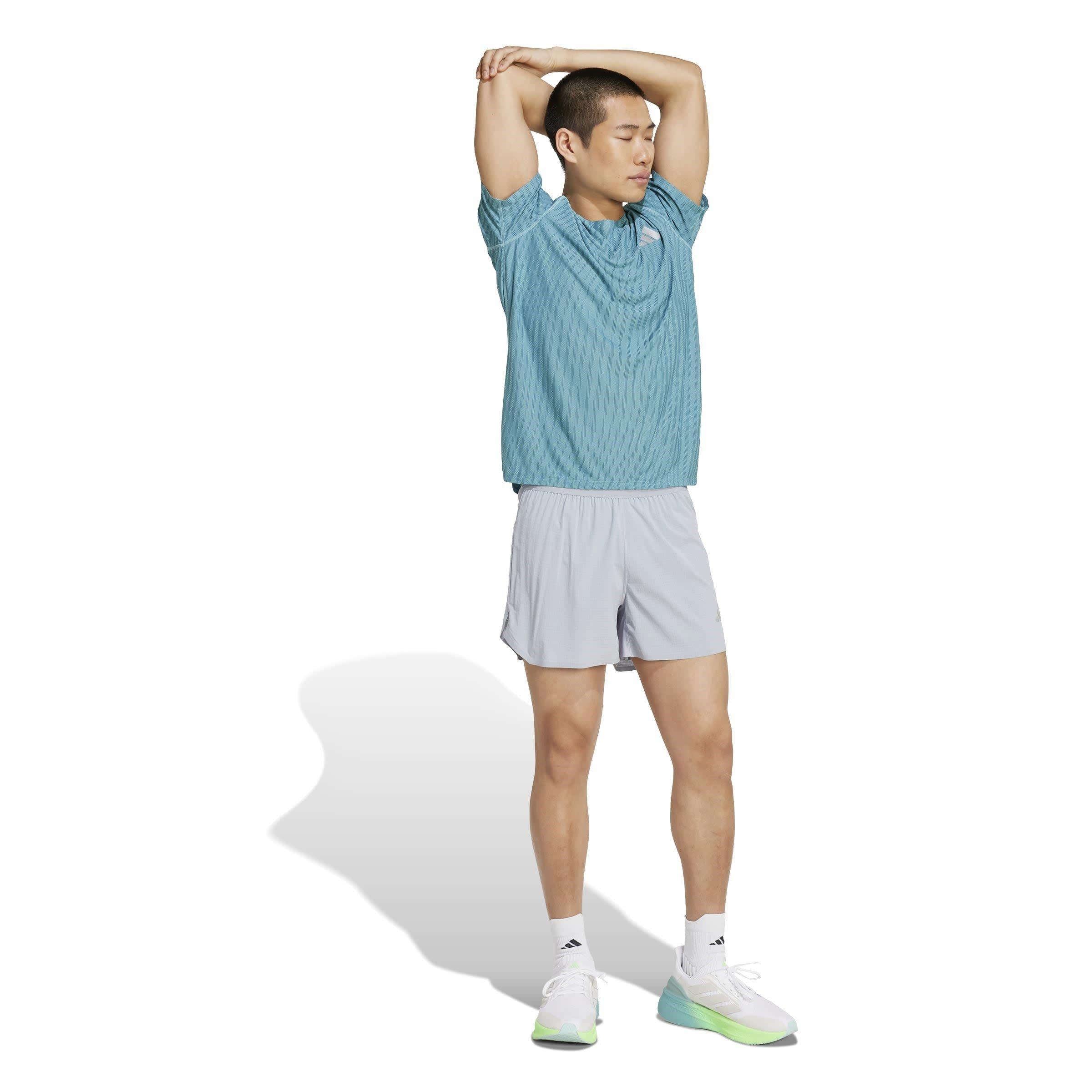 Mint Ton/Teal - adidas - adi365 Short-Sleeve Performance Running Top - 4