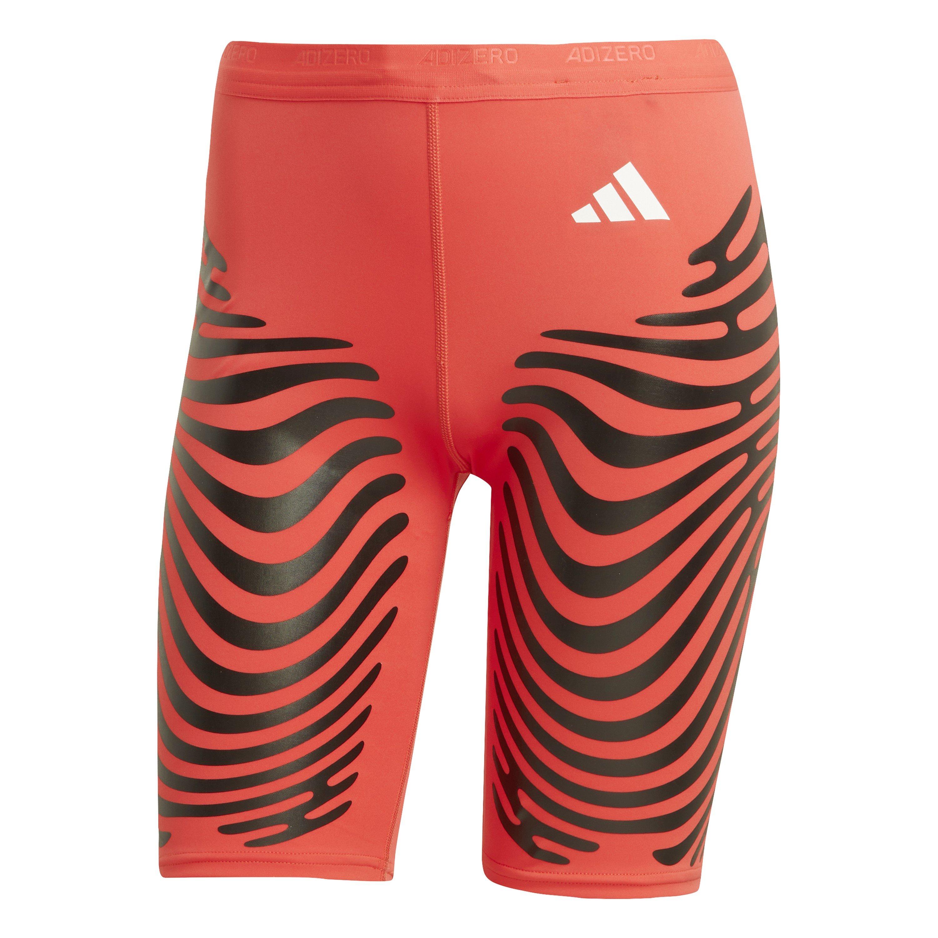 Adidas Women's Adizero C St W Performance Running Tights - Semi Lucid Red - 16 (XL)