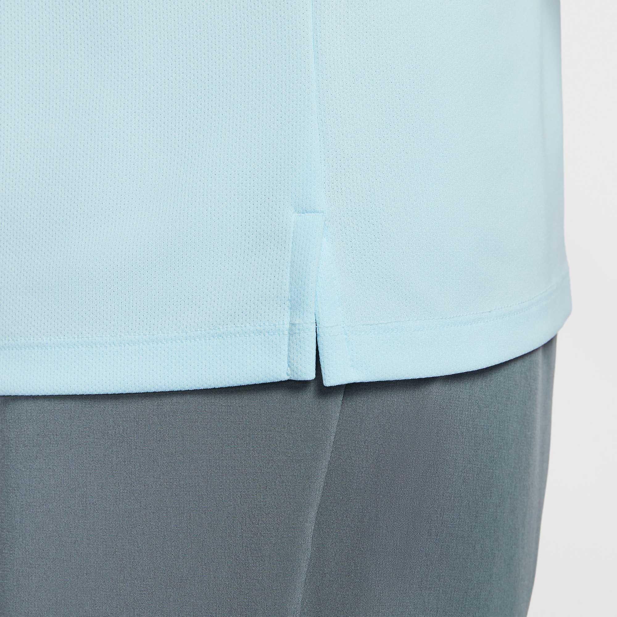 Blue/Ref.Silver - Nike - Miler Flash Mens Dri-FIT UV Running T-Shirt - 7