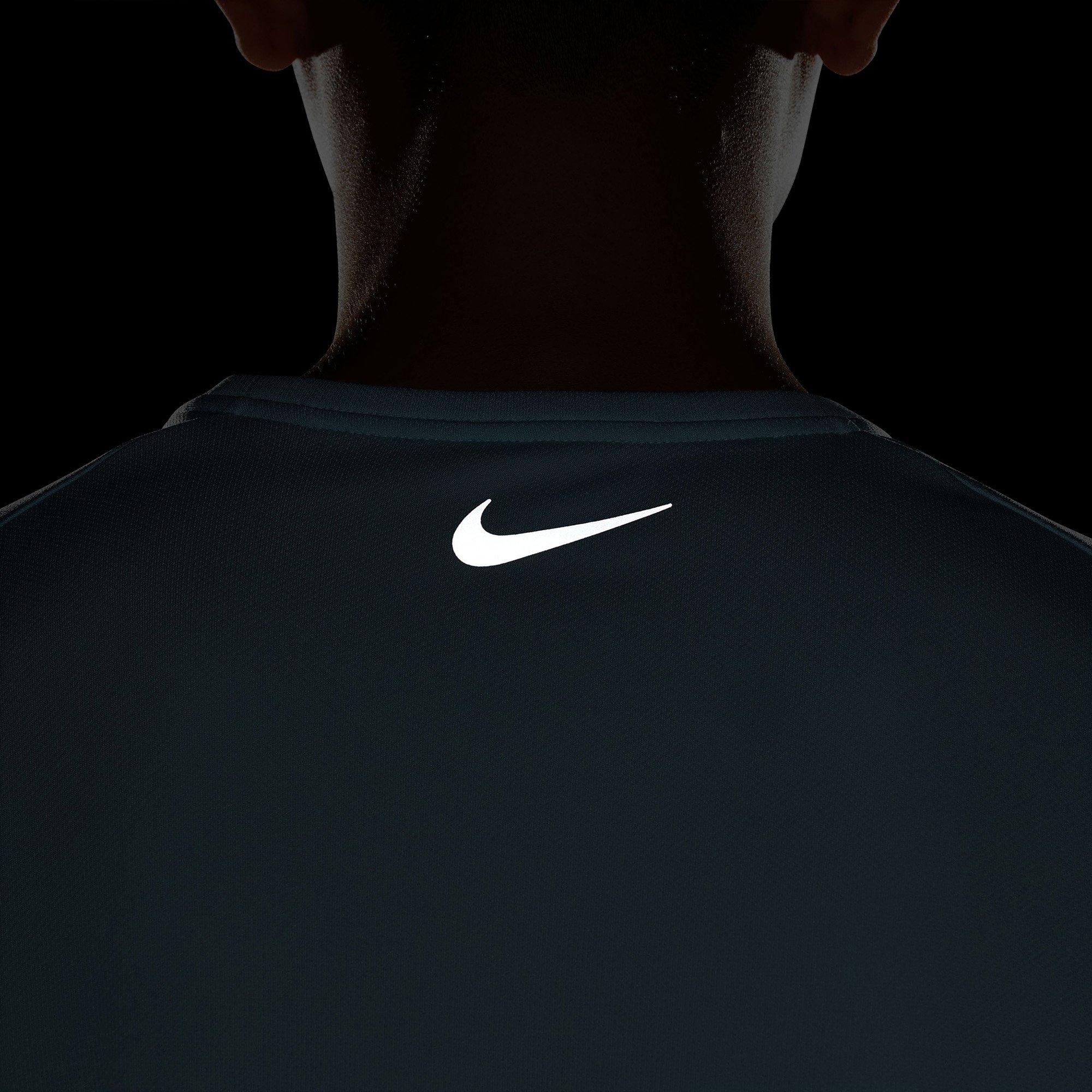 Blue/Ref.Silver - Nike - Miler Flash Mens Dri-FIT UV Running T-Shirt - 10