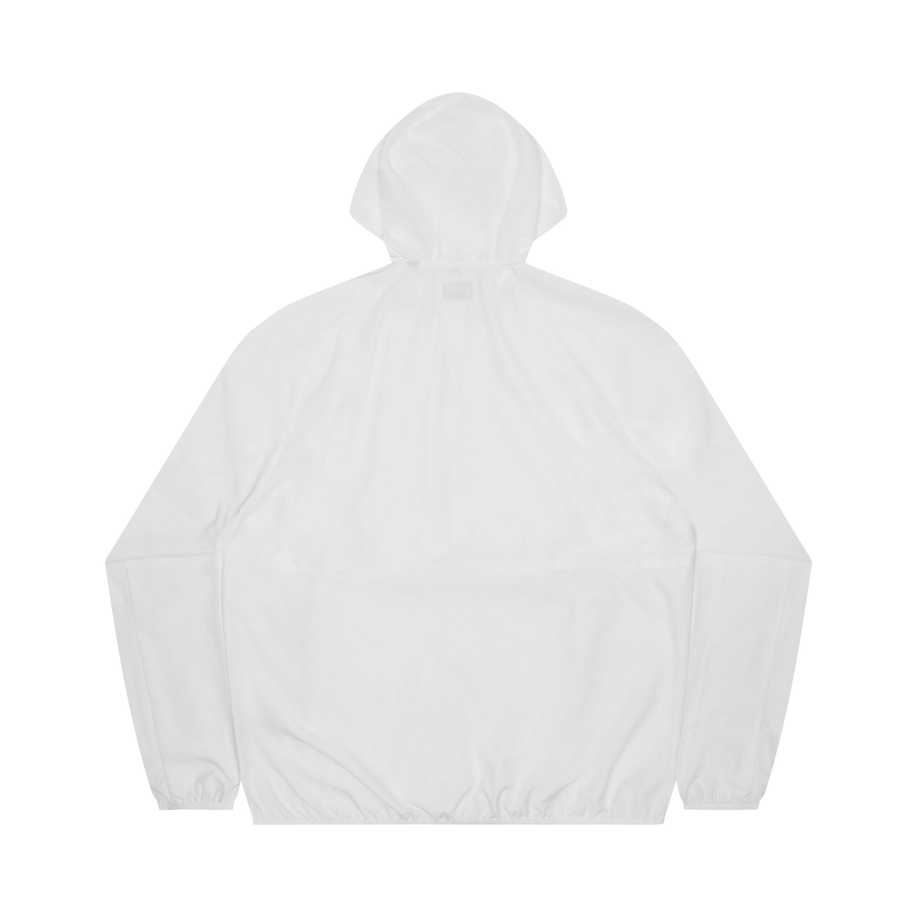 White - No Fear - Men's Running Hood Windbreaker - 3