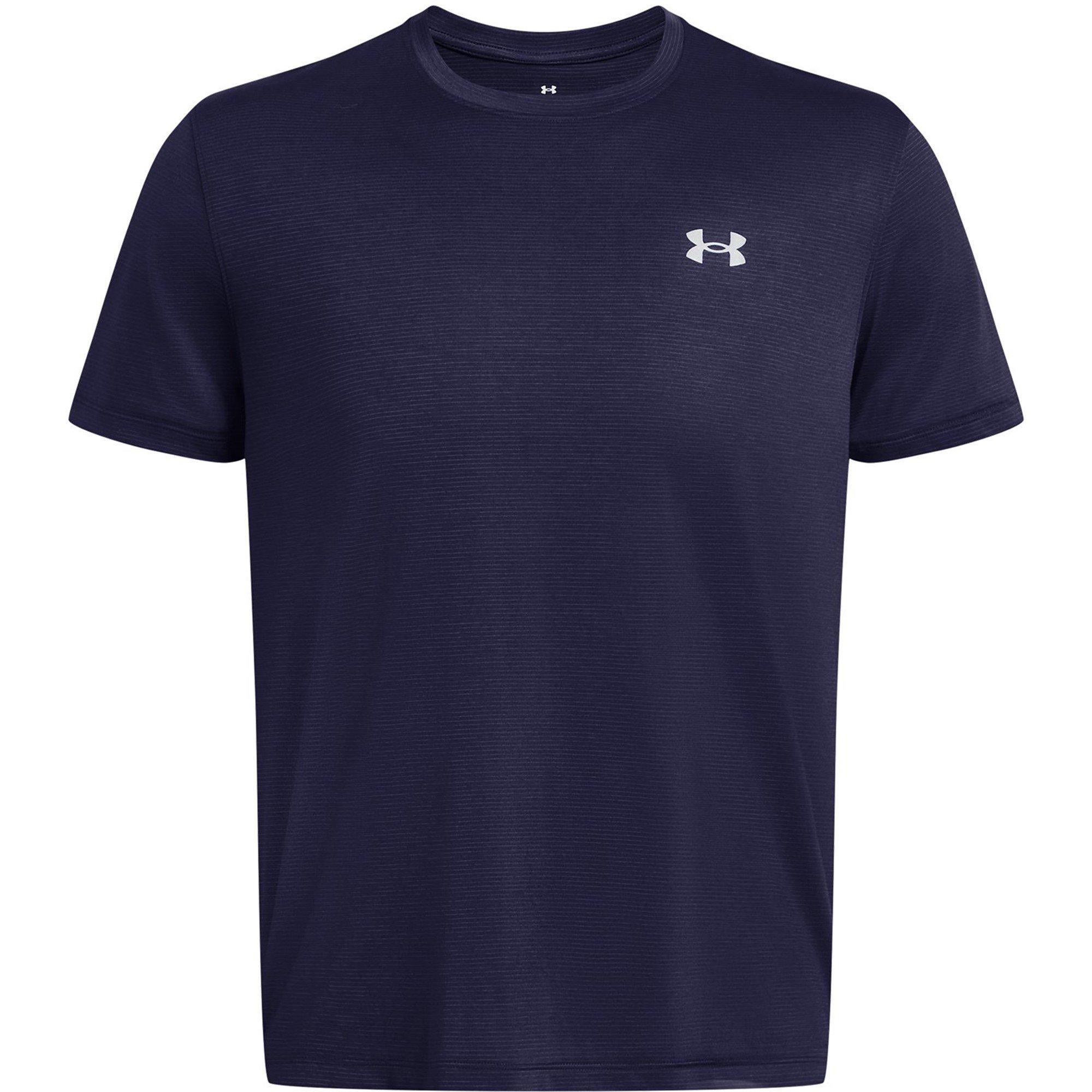 Blue - Under Armour - Men's Launch Short-Sleeve Performance Top - 1
