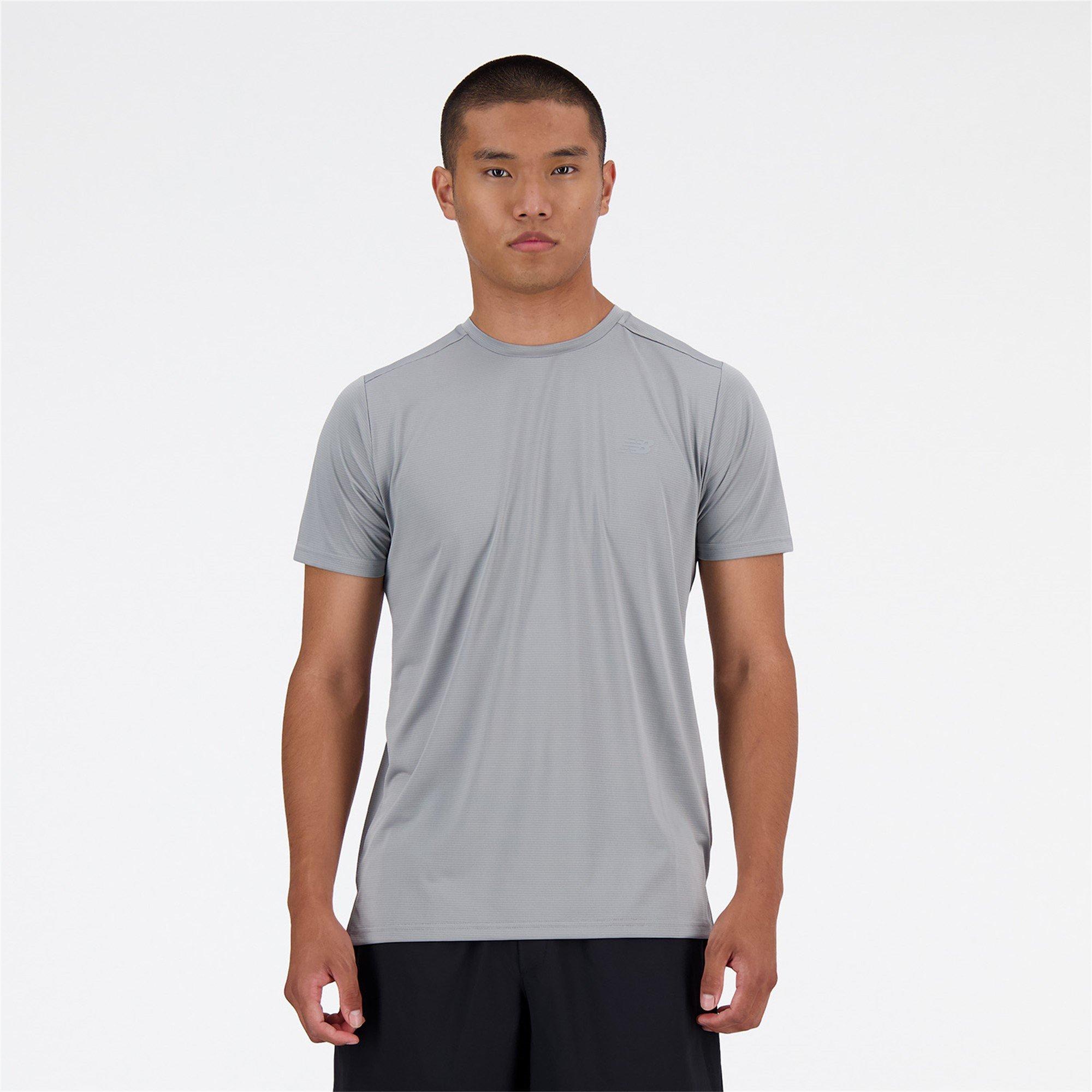 Grey - New Balance - Men's Short-Sleeve Performance Running Top - 1